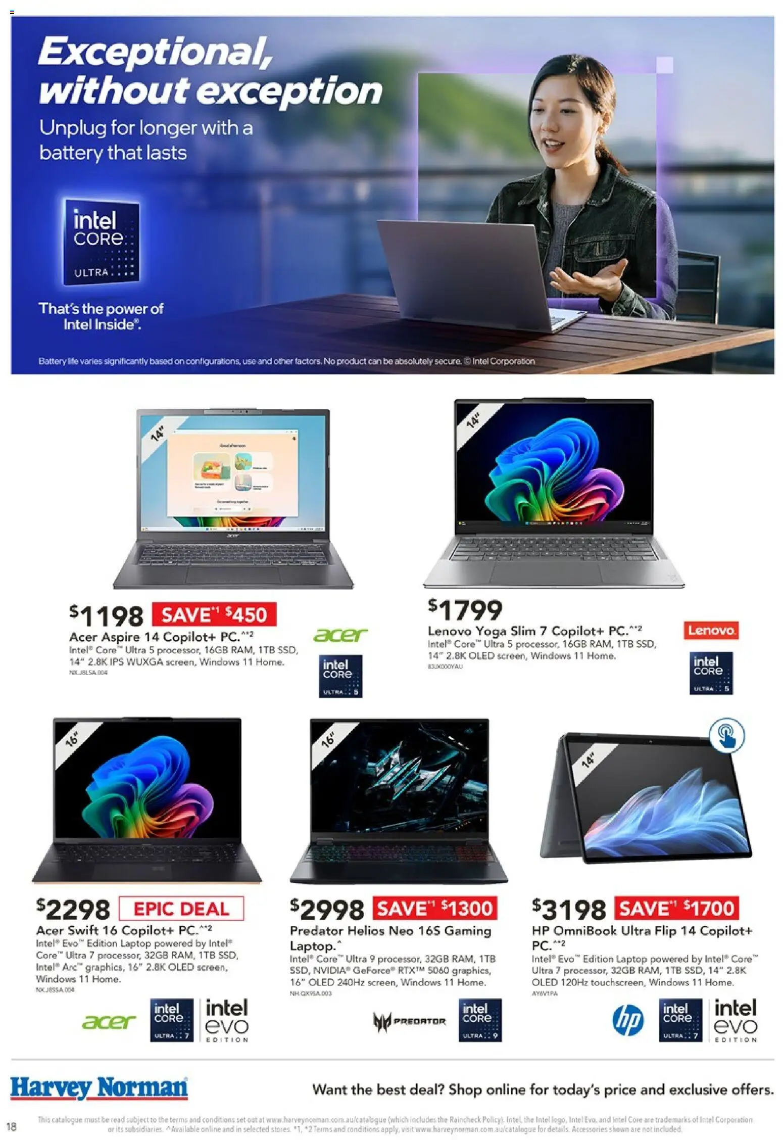 Harvey Norman catalogue - valid from 06.03.2026 | Page: 18 | Products: Battery, Accessories, Pc, Laptop
