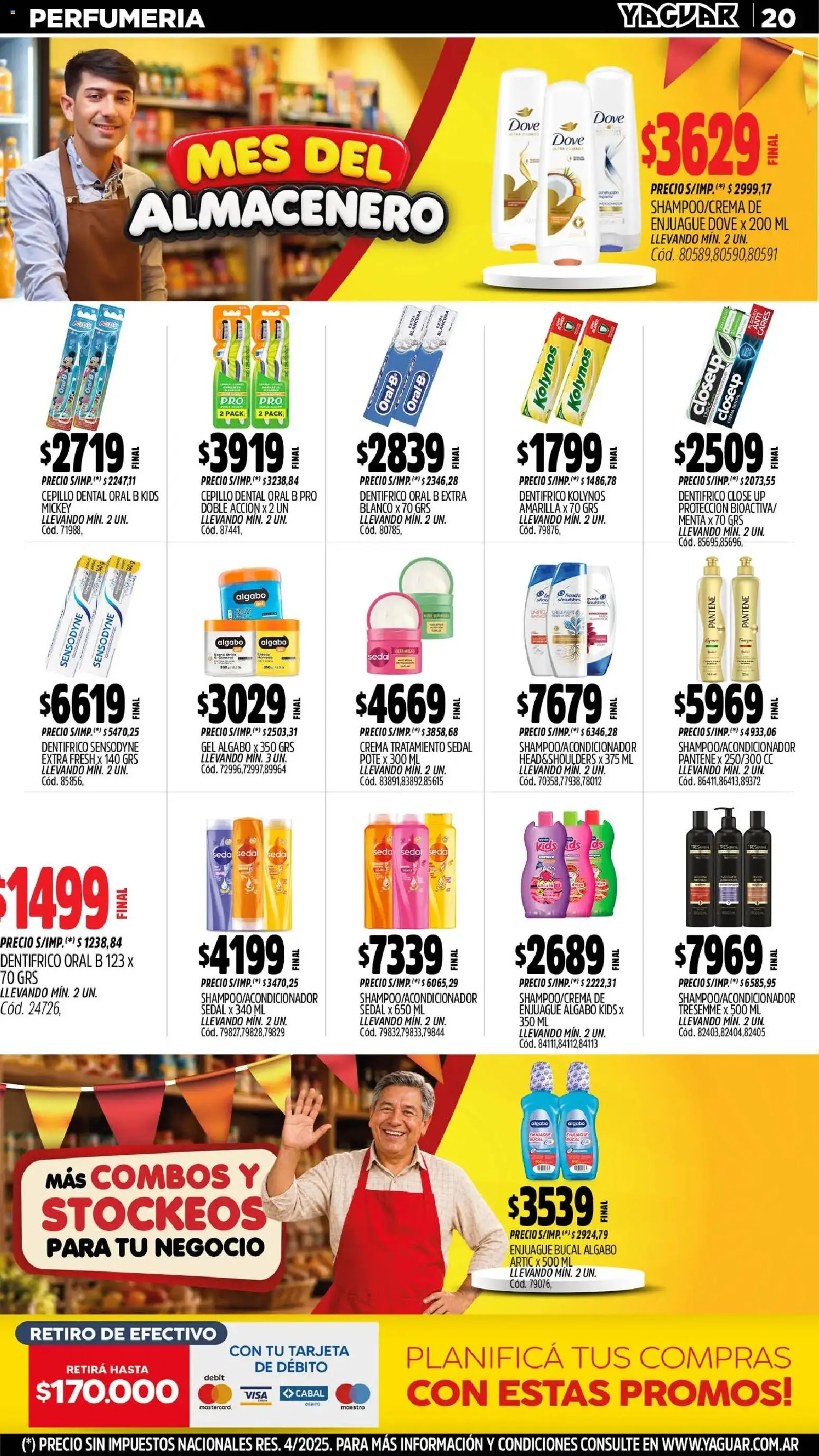 Yaguar - Oferta Semanal Misiones │ válido desde el 31/08/2026 | Página: 20 | Productos: Cepillo, Enjuague bucal, Crema