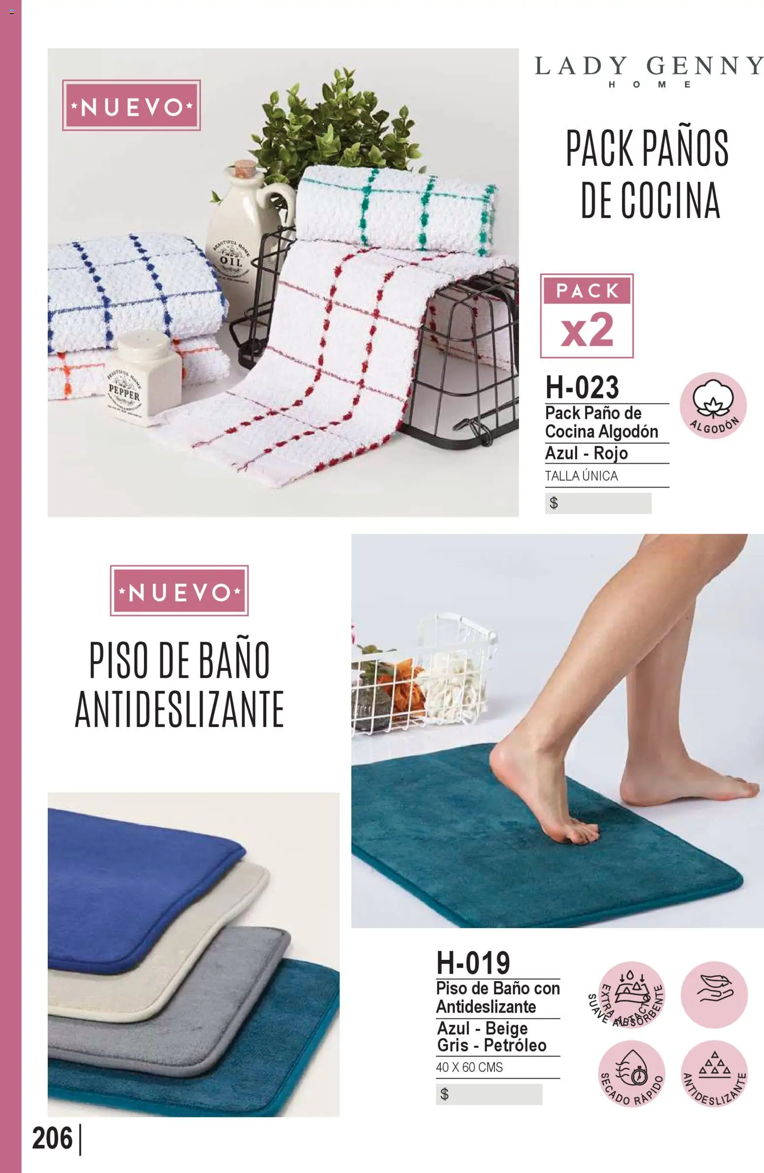 Ofertas Lady Genny │ válido desde el 09.02.2026 | Página: 208 | Productos: Cocina, Algodón, Baño, Petróleo