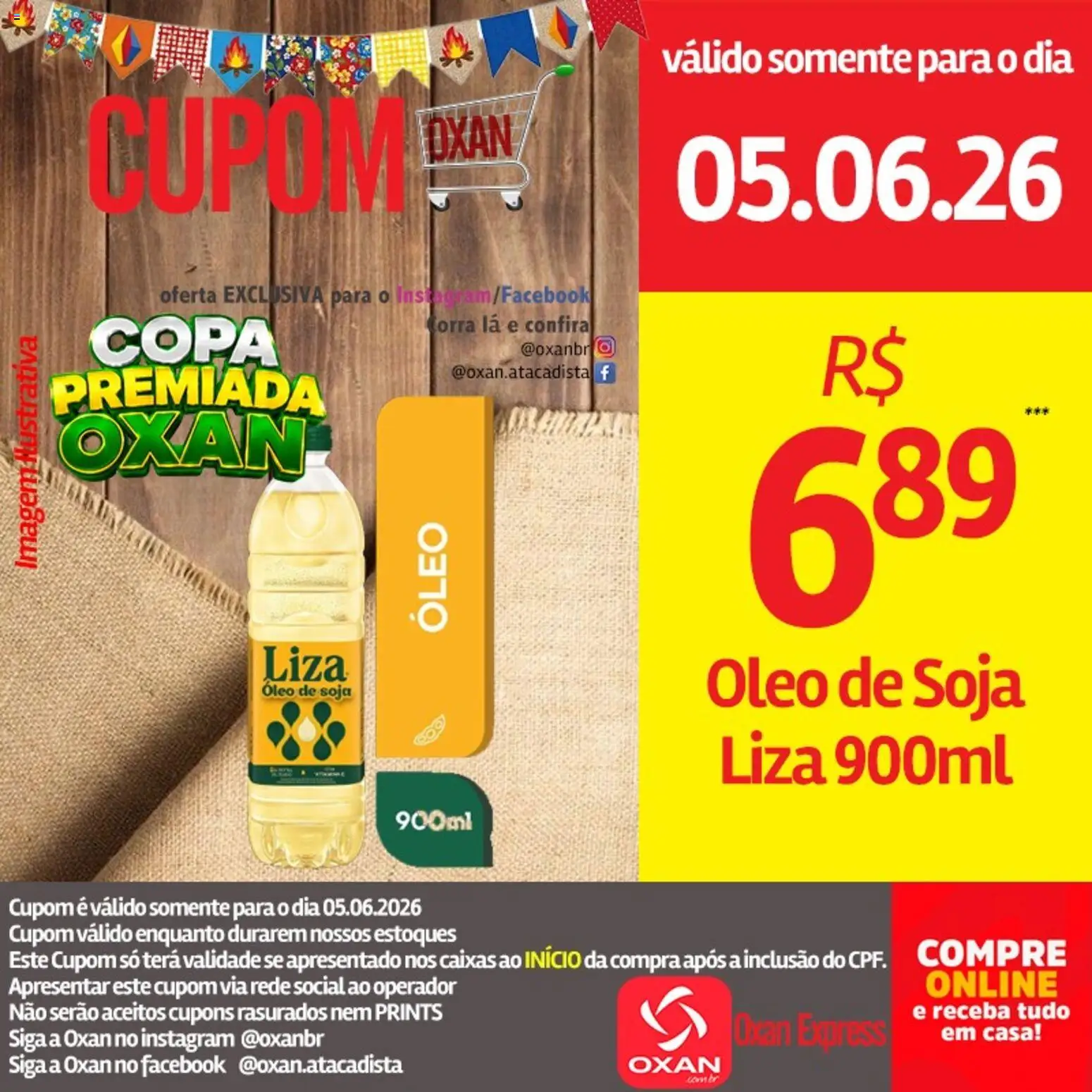 Oxan Atacadista Folheto - válido de 05.06.2026 | Página: 15 | Produtos: Óleo, Copa, Soja