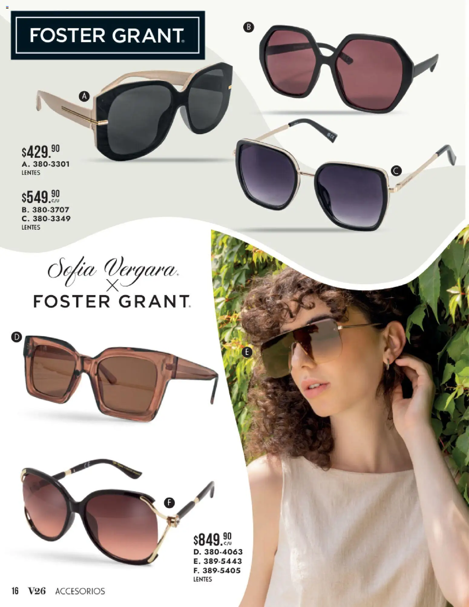 Nuevas ofertas de Andrea válidas en toda la República Mexicana desde el 24/05/2026. ¡Encuentra las mejores ofertas en Andrea catálogo Accesorios para todos! | Página: 16 | Productos: Lentes