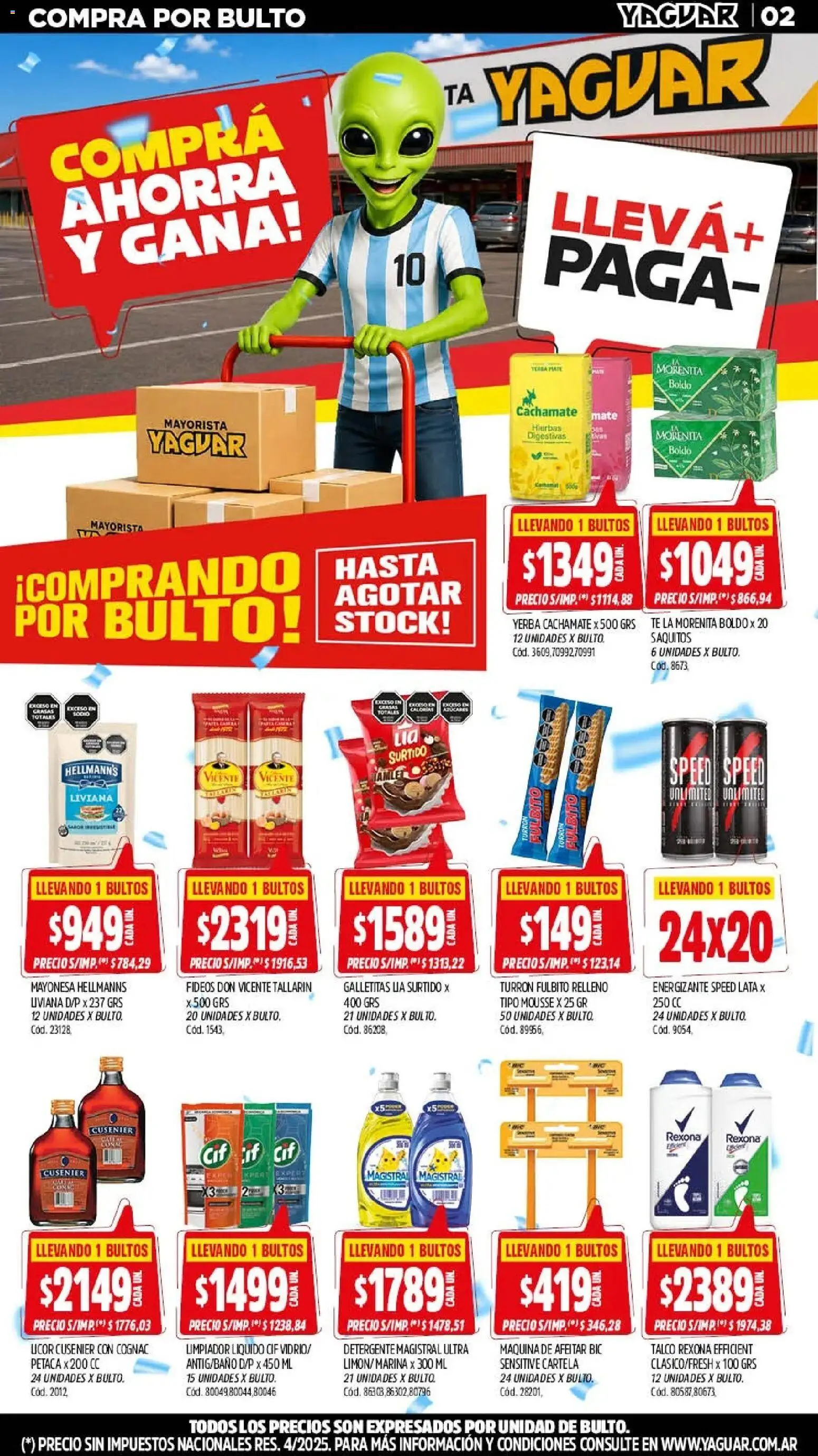Yaguar - Oferta Semanal Salta │ válido desde el 13/07/2026 | Página: 3 | Productos: Maquina de afeitar, Yerba, Detergente, Limpiador