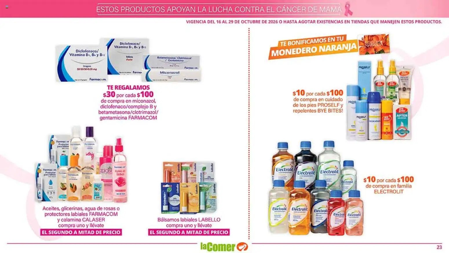Nuevas ofertas de La Comer válidas en toda la República Mexicana desde el 16/10/2026. ¡Encuentra las mejores ofertas en La Comer folleto es la tienda rosa! | Página: 23