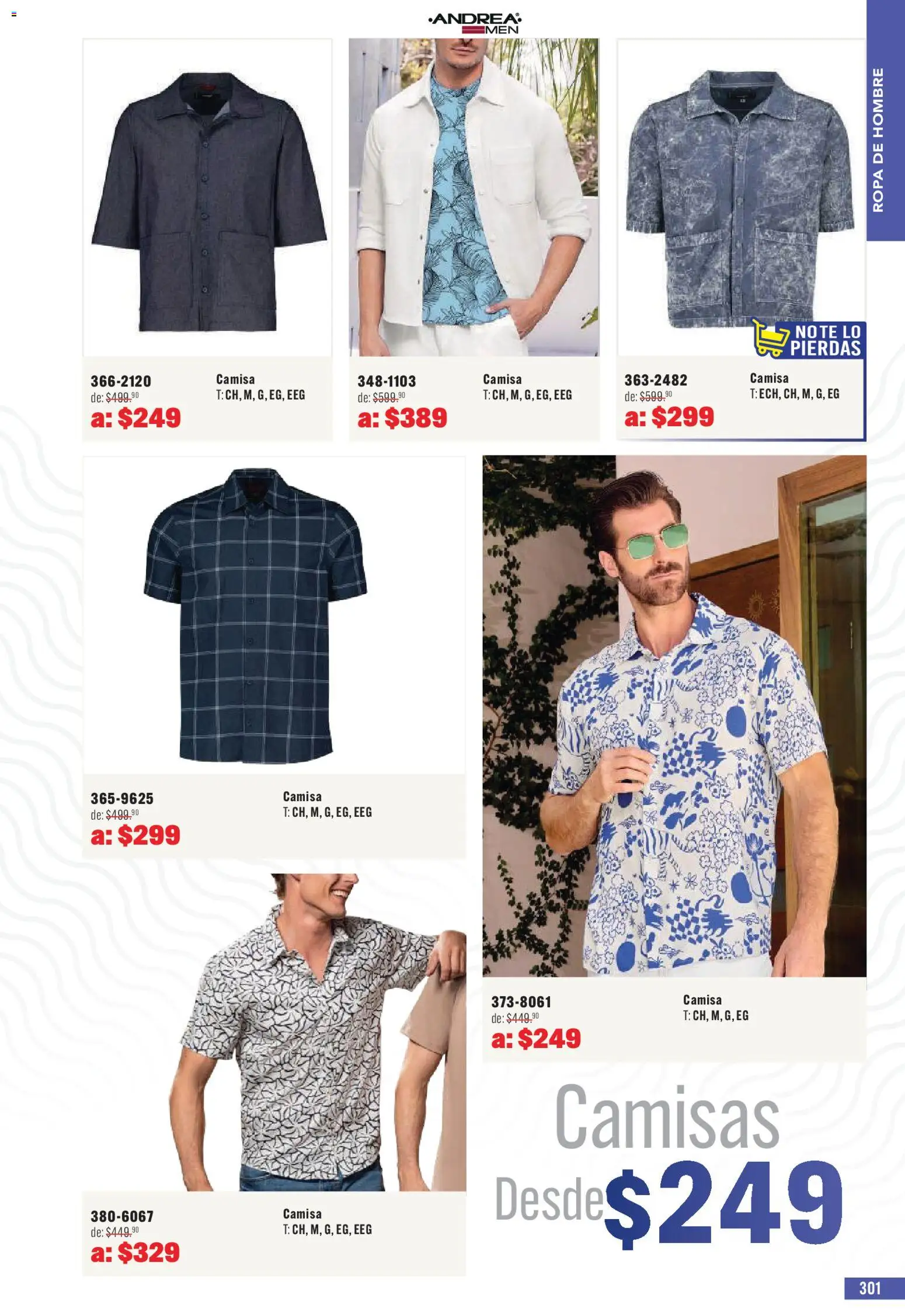 Nuevas ofertas de Andrea válidas en toda la República Mexicana desde el 03.05.2026. ¡Encuentra las mejores ofertas en Andrea catálogo Outlet! | Página: 301 | Productos: Camisa, Ropa