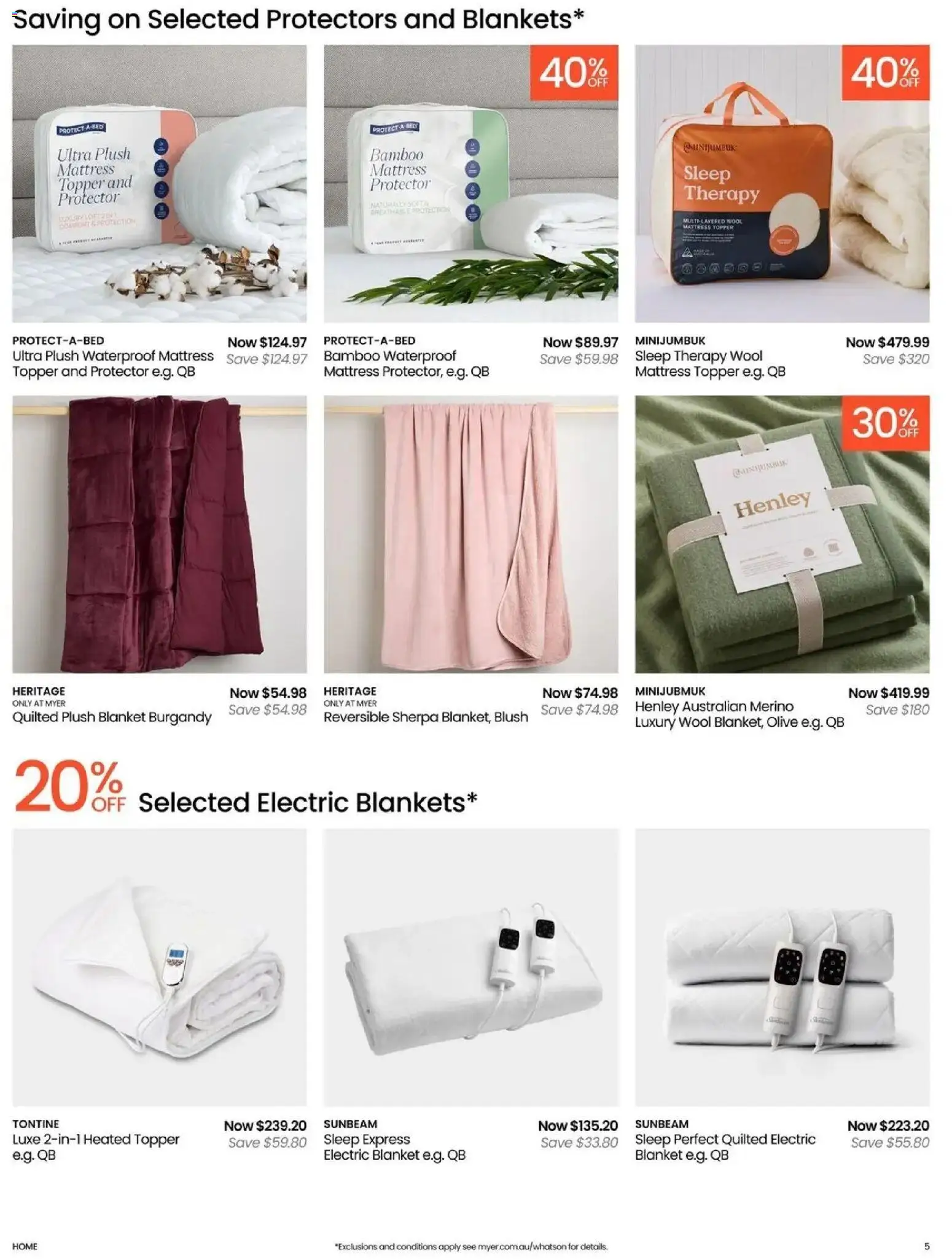 Deals catalogue - valid from 04.05.2026 | Page: 5 | Products: Blush, Bed, Mattress, Blanket