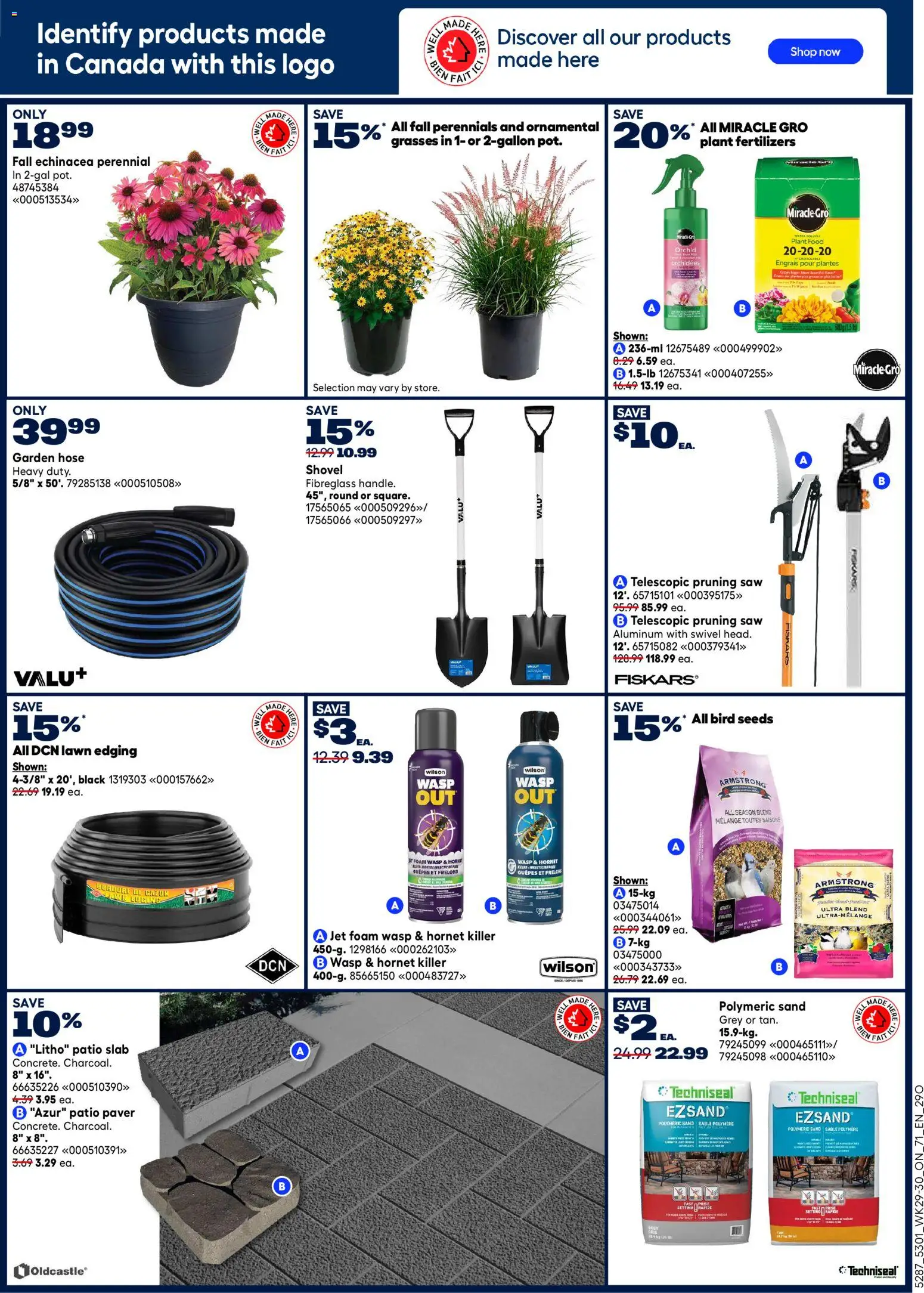 Rona flyer valid from Aug 13, 2026 | Page: 9 | Products: Water, Foam, Food, Orchid