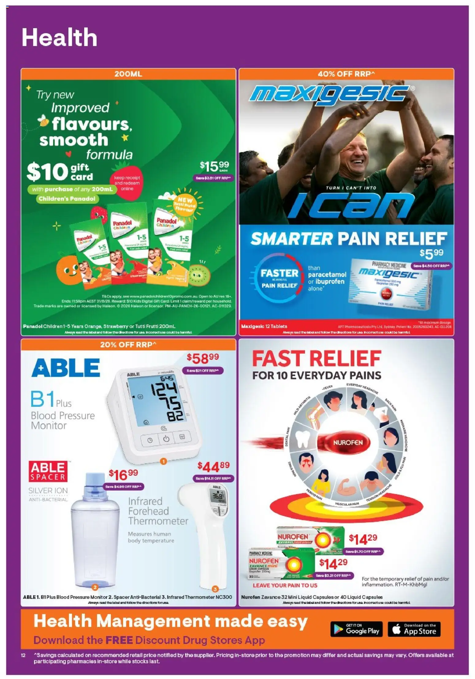 Discount Drug Stores catalogue - valid from 06/08/2026 | Page: 13 | Products: Digital, Thermometer, Tablets, Pain relief
