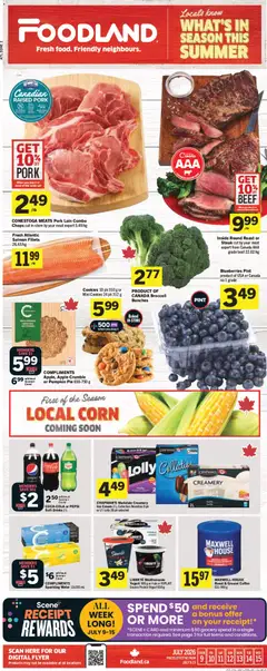Preview of Foodland weekly flyer / circulaire from shop Foodland valid from Jul 9, 2026