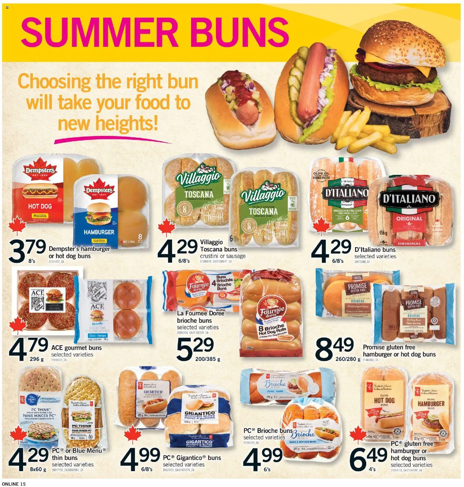 Fortinos flyer valid from Jul 16, 2026 | Page: 15 | Products: PC, Sausage, Olive oil, Oil