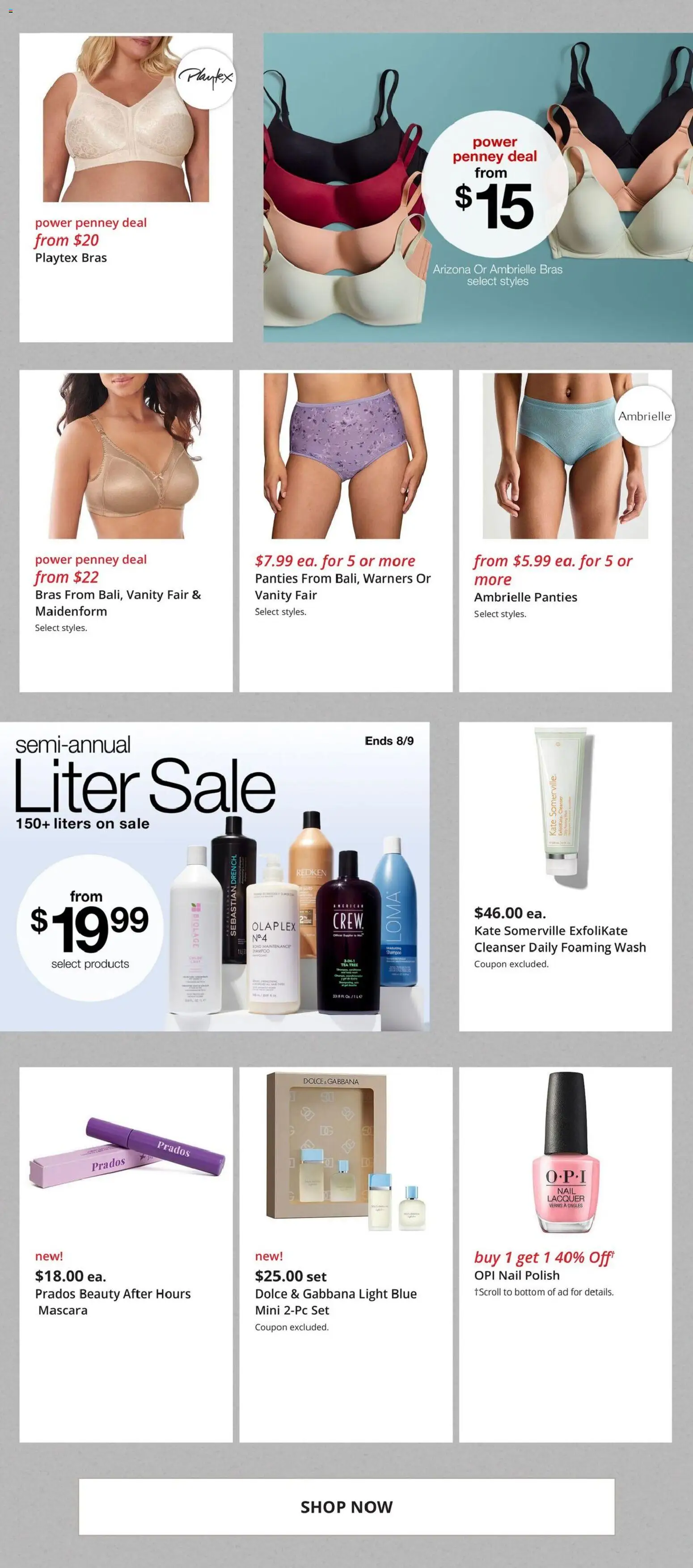 JCPenney Weekly Ad - valid from 07/13/2026 | Page: 5 | Products: Nail, Mascara, Nail polish, Tea