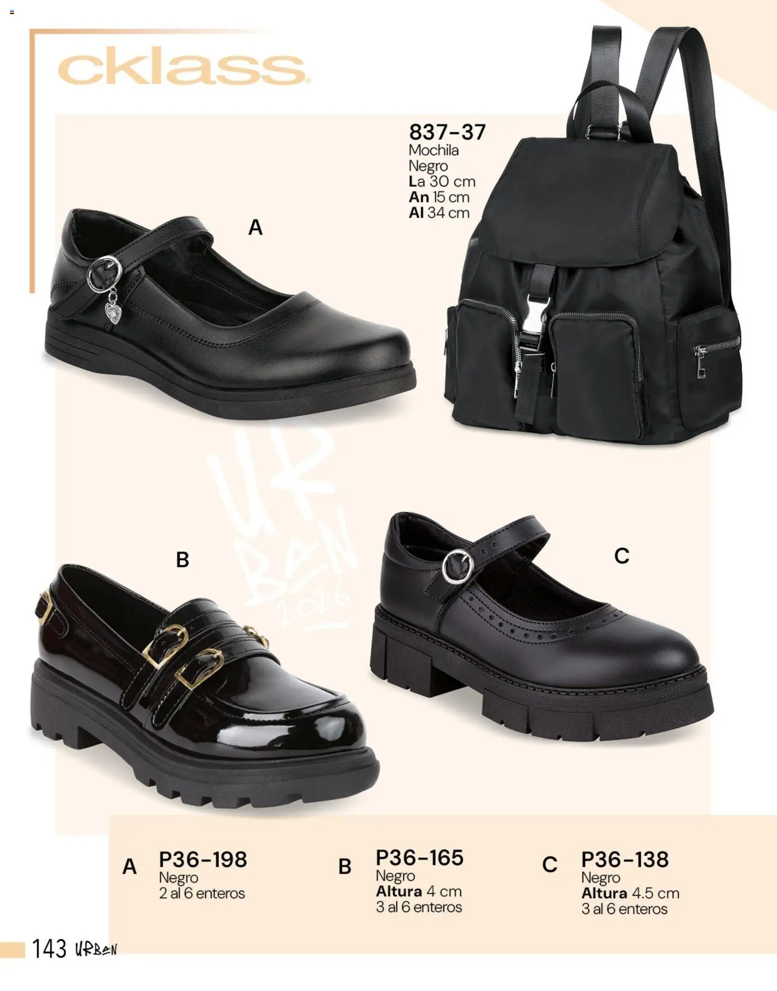 Nuevas ofertas de Cklass válidas en toda la República Mexicana desde el 05.03.2026. ¡Encuentra las mejores ofertas en Cklass catálogo Complemento Verano Calzado! | Página: 150 | Productos: Mochila