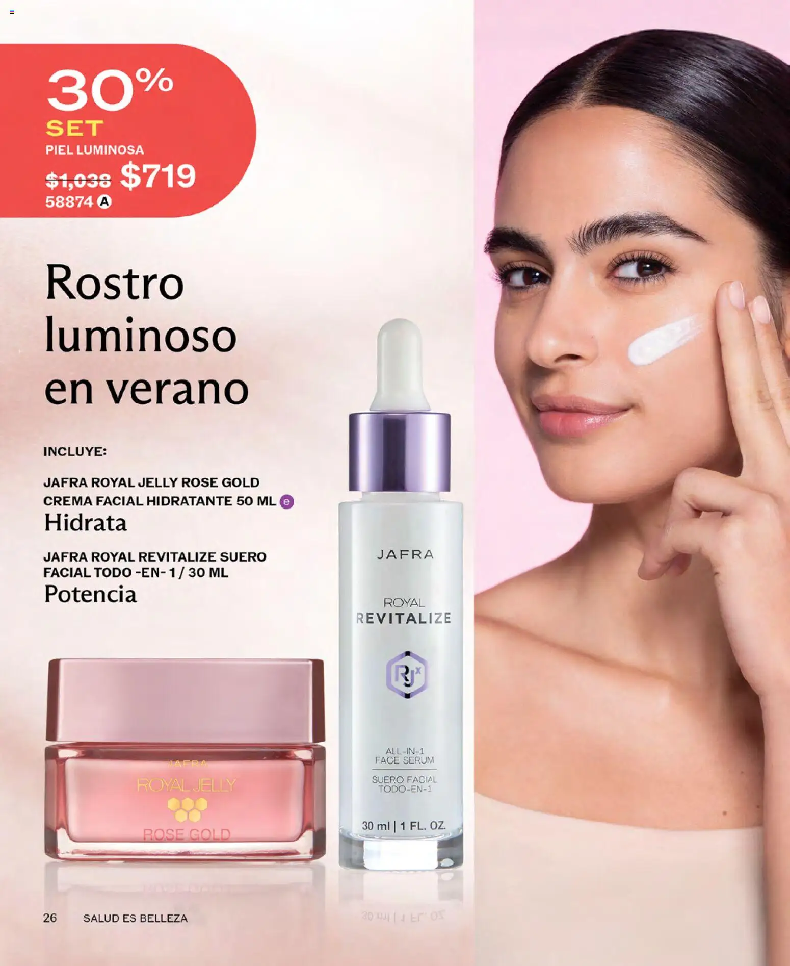Nuevas ofertas de JAFRA válidas en toda la República Mexicana desde el 01.06.2026. ¡Encuentra las mejores ofertas en JAFRA catálogo! | Página: 26 | Productos: Serum, Crema