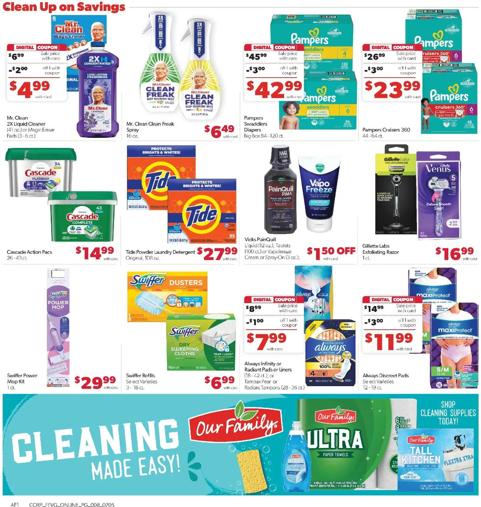 Family Fare Weekly Ad - valid from 07/05/2026 | Page: 12 | Products: Eraser, Powder, Detergent, Cream