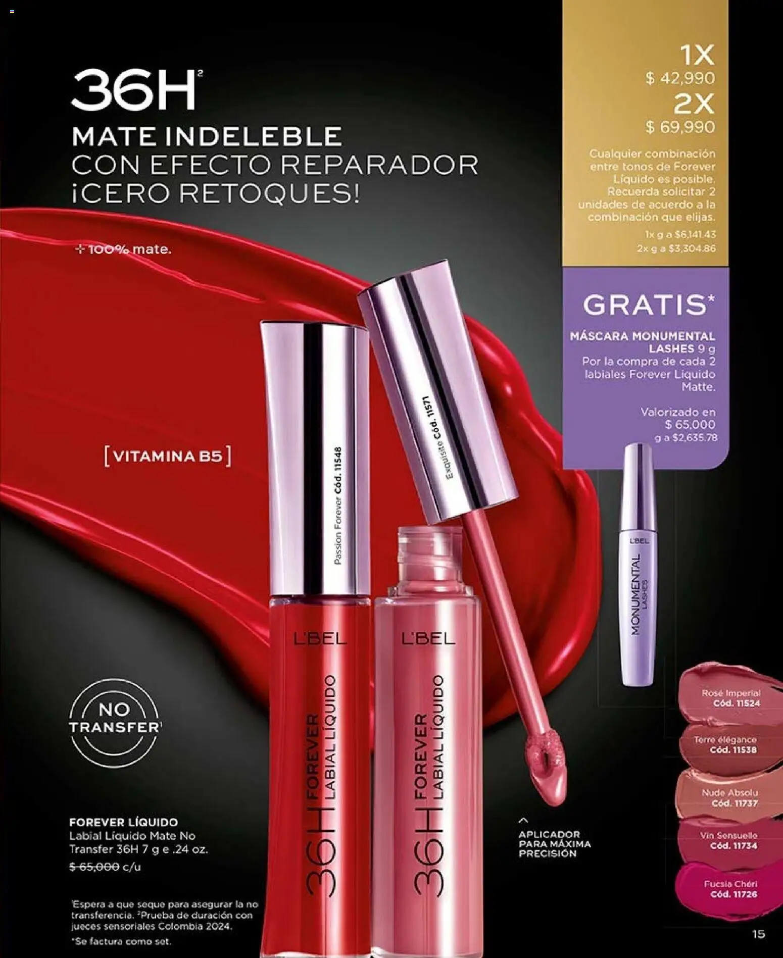 L'Bel revista - valida desde el 07/08/2026 | Página: 15 | Productos: Máscara, Combinación