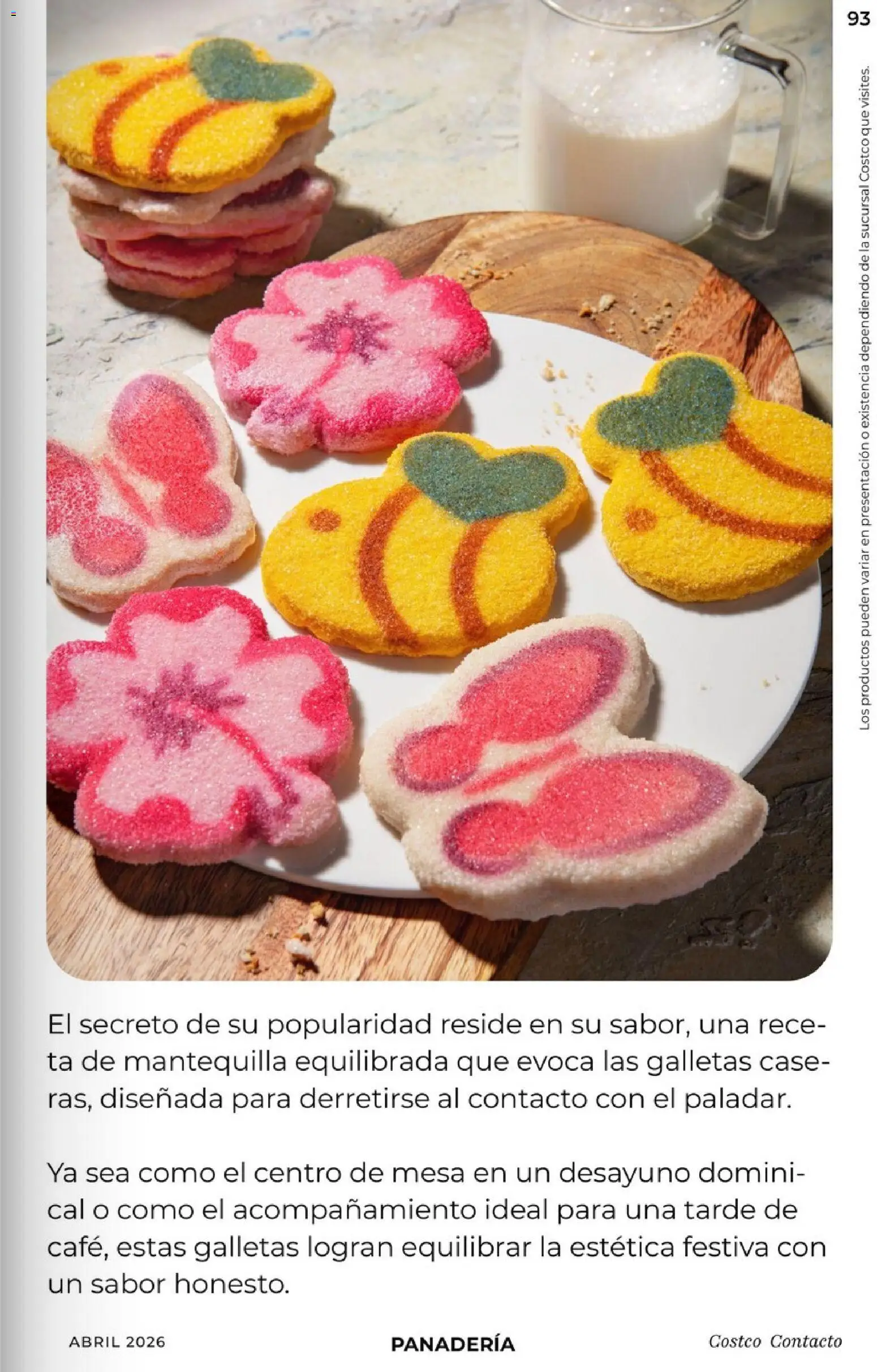 Nuevas ofertas de Costco válidas en toda la República Mexicana desde el 01.04.2026. ¡Encuentra las mejores ofertas en Costco Revista Abril 2026! | Página: 93 | Productos: Mantequilla, Galletas, Panadería, Mesa