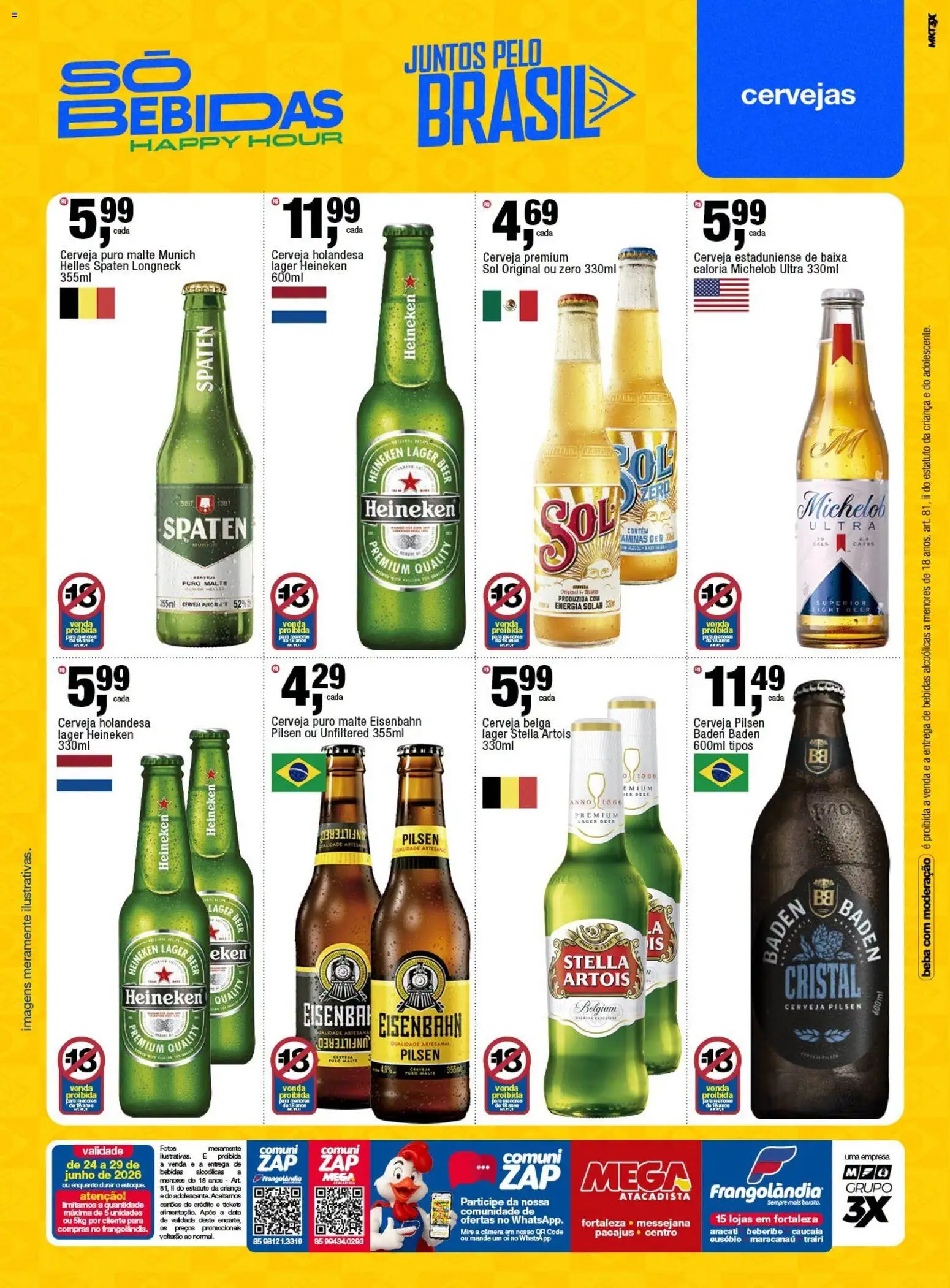 Frangolândia Folheto - válido de 24/06/2026 | Página: 10 | Produtos: Eisenbahn, Cerveja, Heineken, Câmera