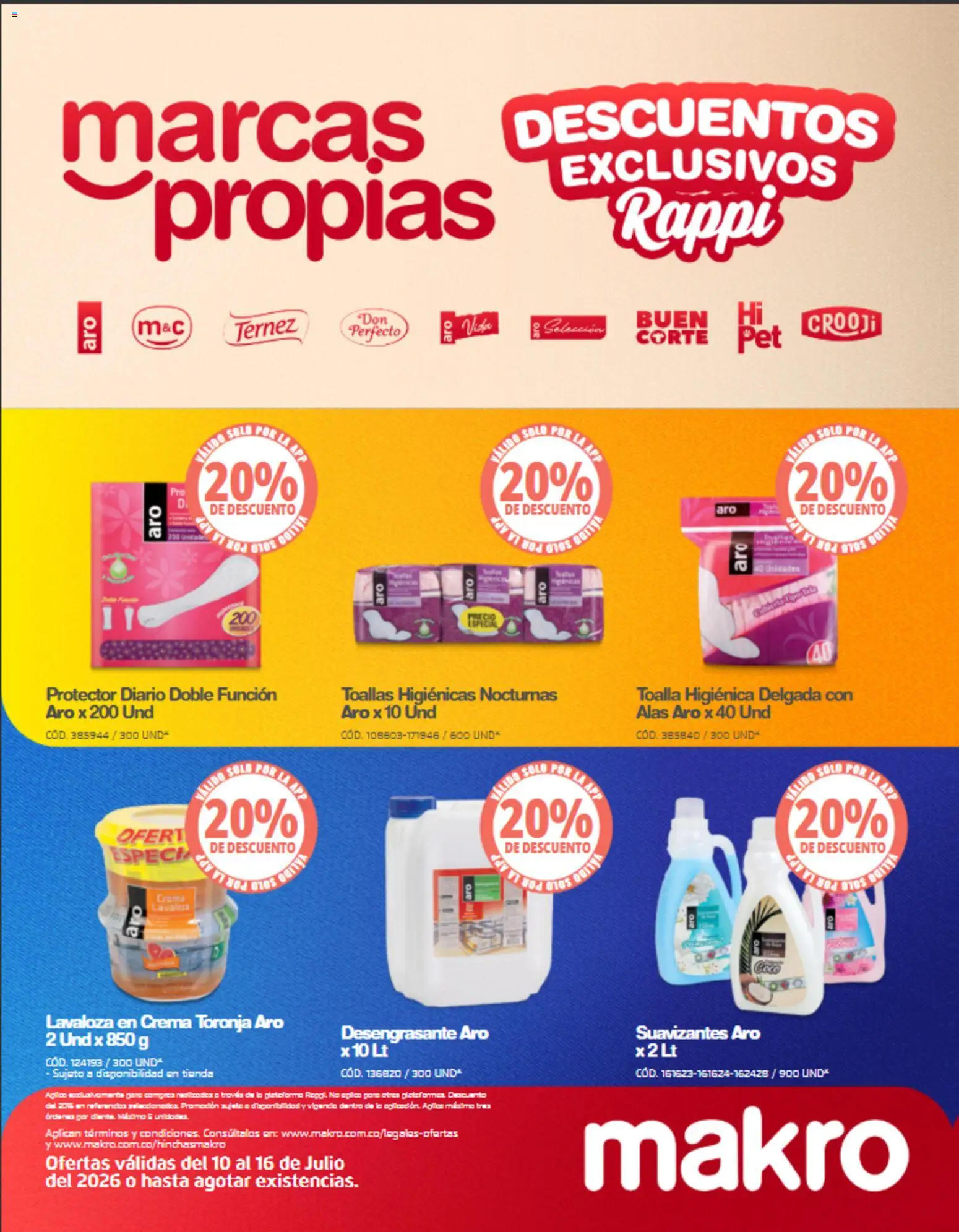 Makro revista - valida desde el 10/07/2026 | Página: 11 | Productos: Crema, Toalla, Toallas, Toronja