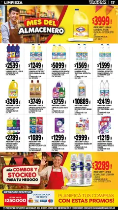 Vista previa Yaguar catálogo válido desde el 14/09/2026 | Página: 18 | Productos: Desinfectante, Desodorante, Agua, Canasta