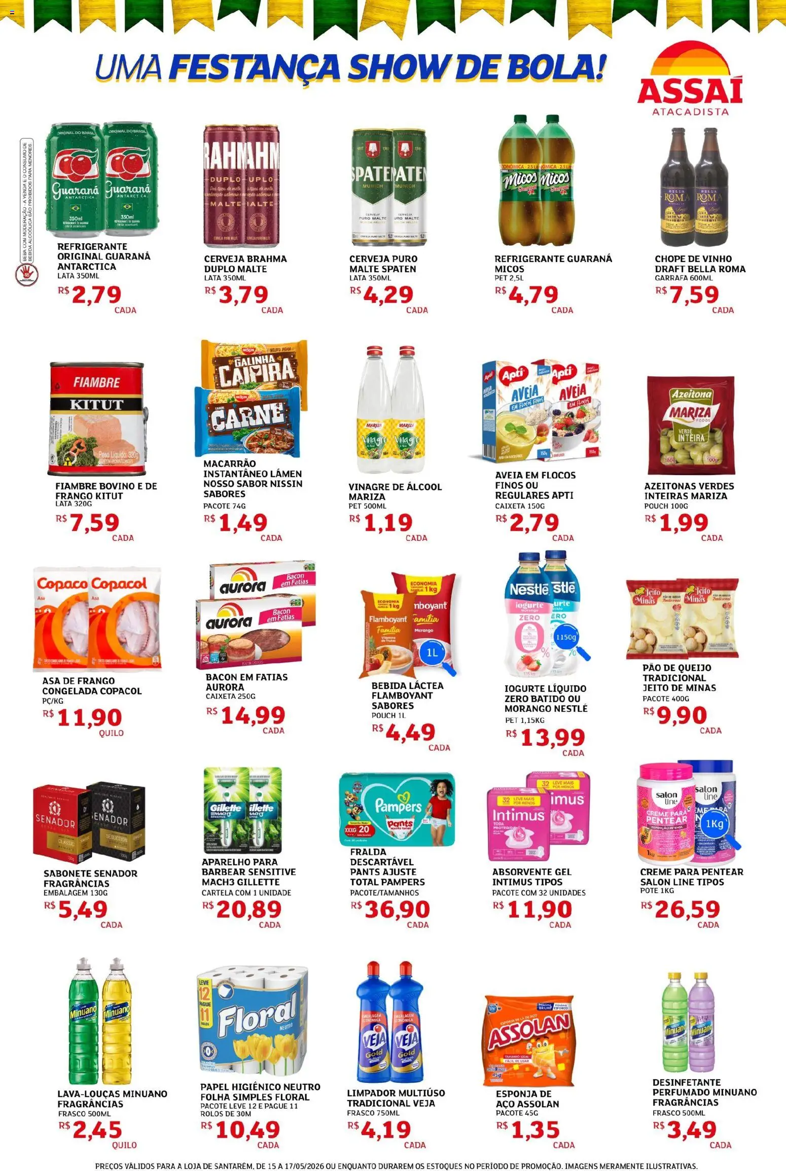 Assaí Atacadista Folheto - válido de 15.05.2026 | Página: 2 | Produtos: Azeitonas, Flocos, Creme para pentear, Aveia
