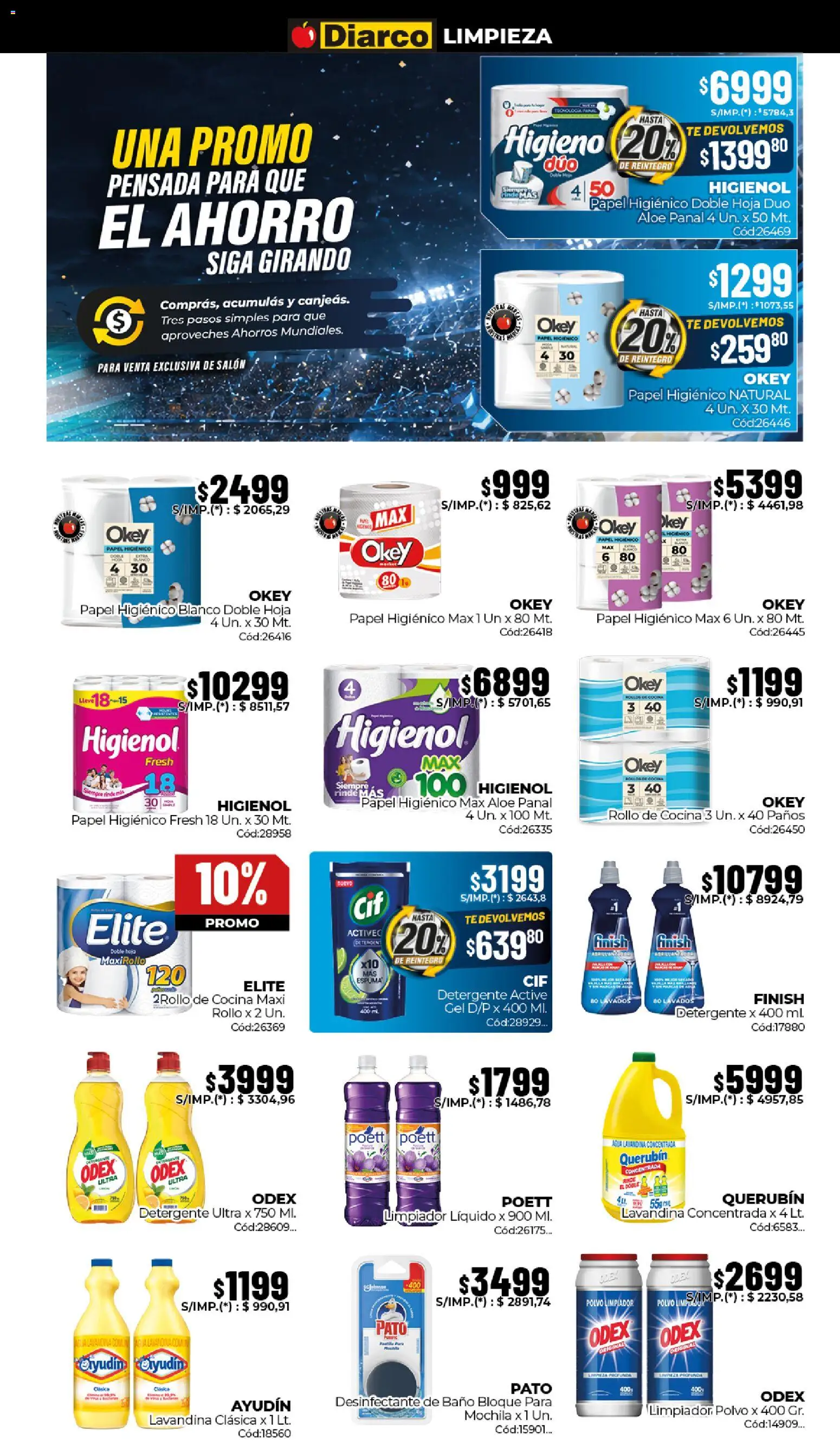 Diarco ofertas │ válido desde el 08.06.2026 | Página: 15 | Productos: Lavandina, Cocina, Baño, Lima