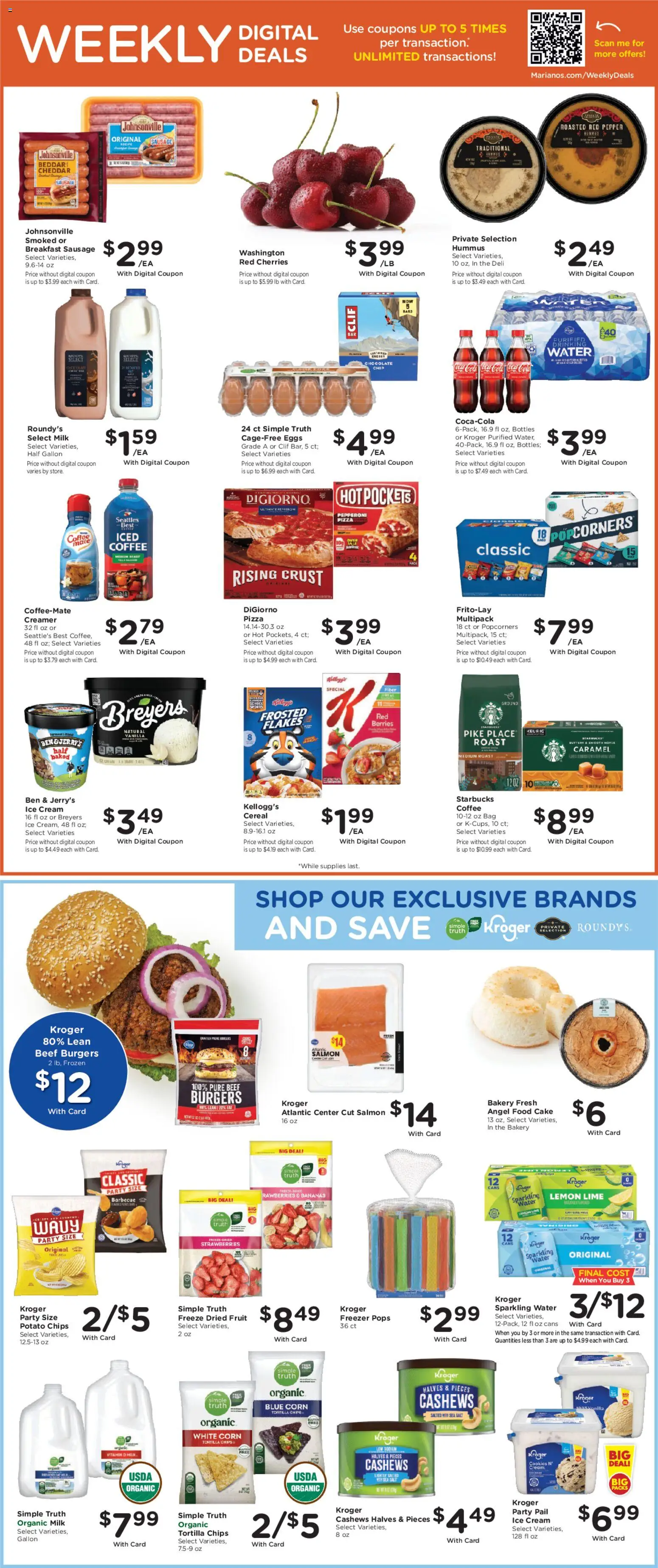 Mariano's Weekly Ad - valid from 07/29/2026 | Page: 6 | Products: Chocolate, Chips, Flakes, Water