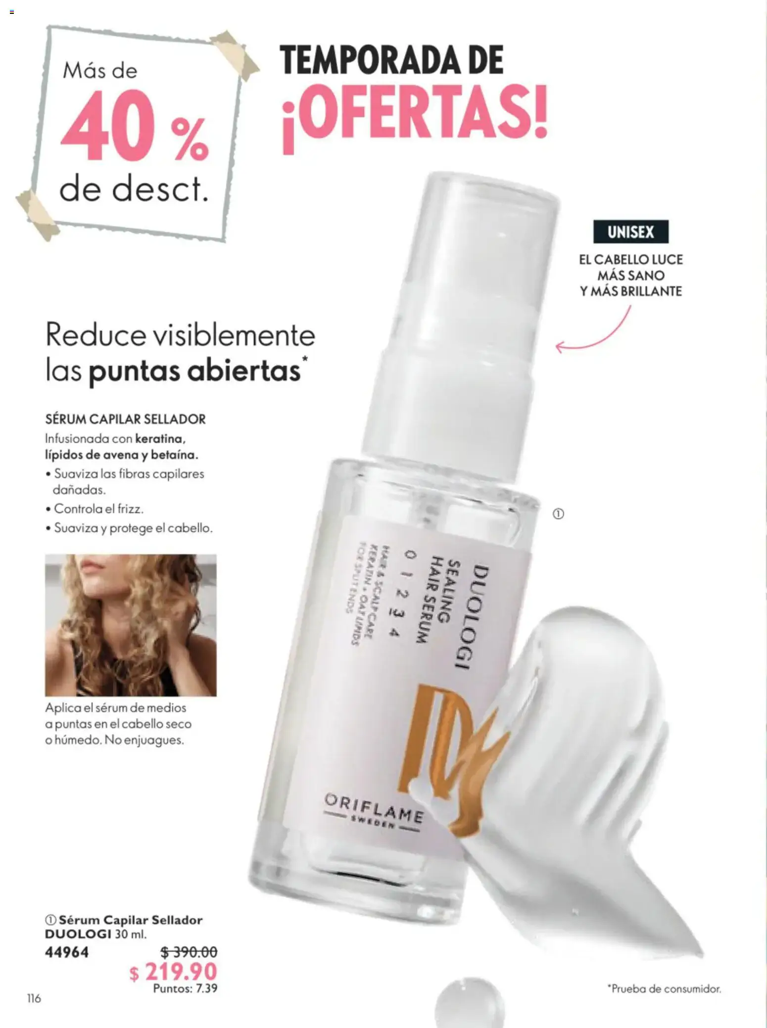Nuevas ofertas de Oriflame válidas en toda la República Mexicana desde el 11/07/2026. ¡Encuentra las mejores ofertas en Oriflame campaña 10 2026! | Página: 116 | Productos: Avena, Serum