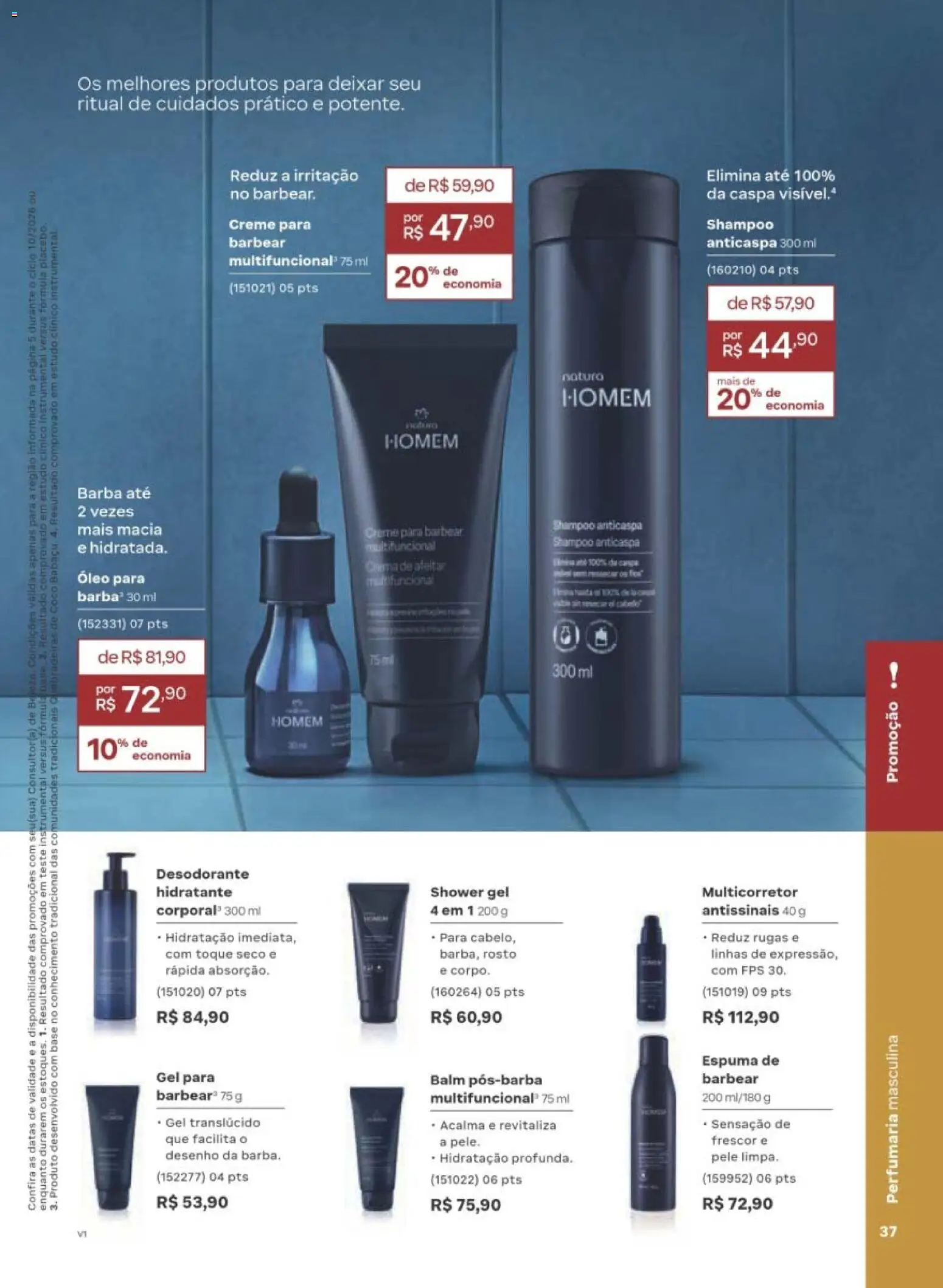 Natura Folheto - válido de 22/06/2026 | Página: 37 | Produtos: Shampoo, Desodorante, Óleo, Base