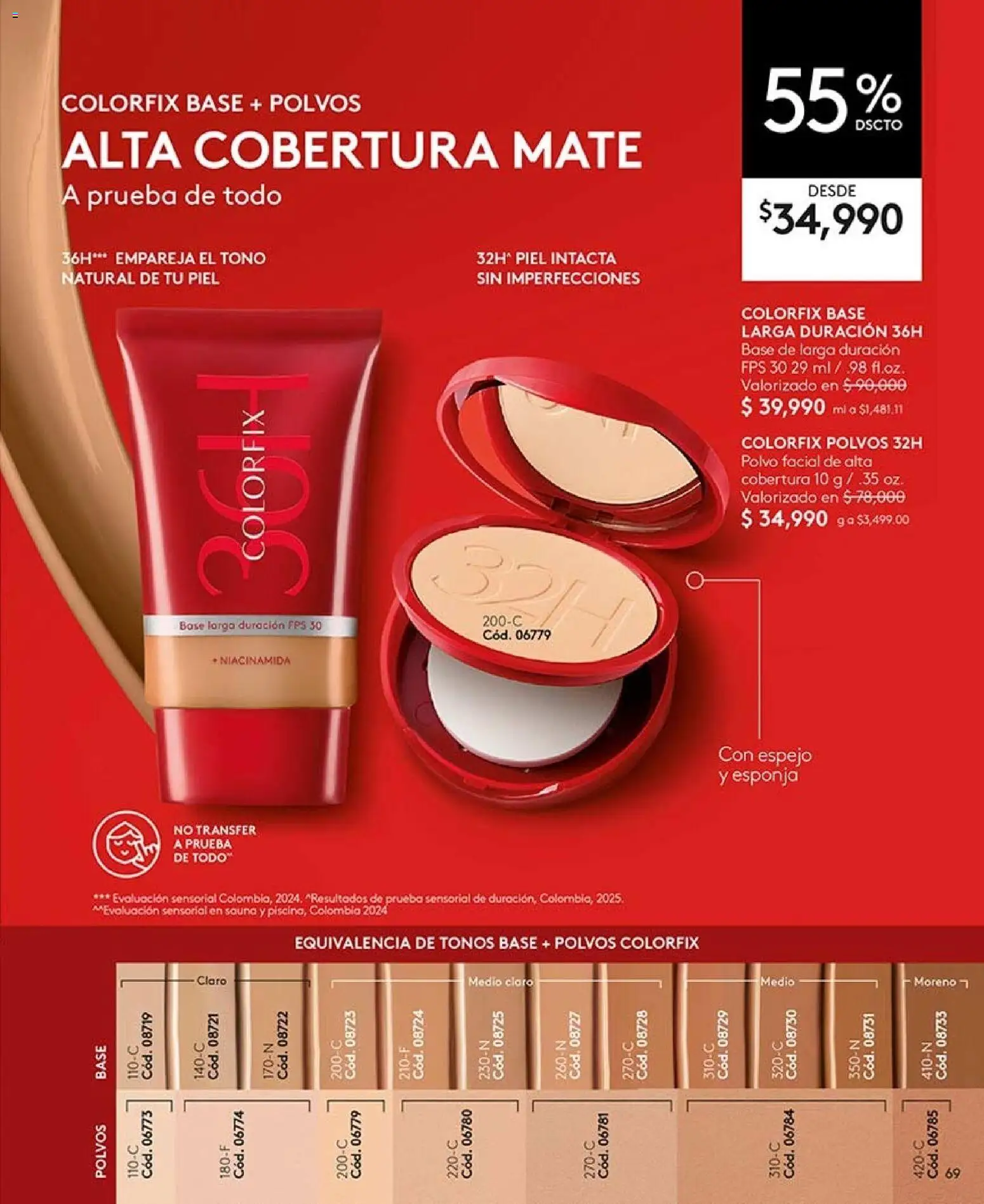 Ésika revista - valida desde el 07/08/2026 | Página: 69 | Productos: Esponja, Espejo, Polvo