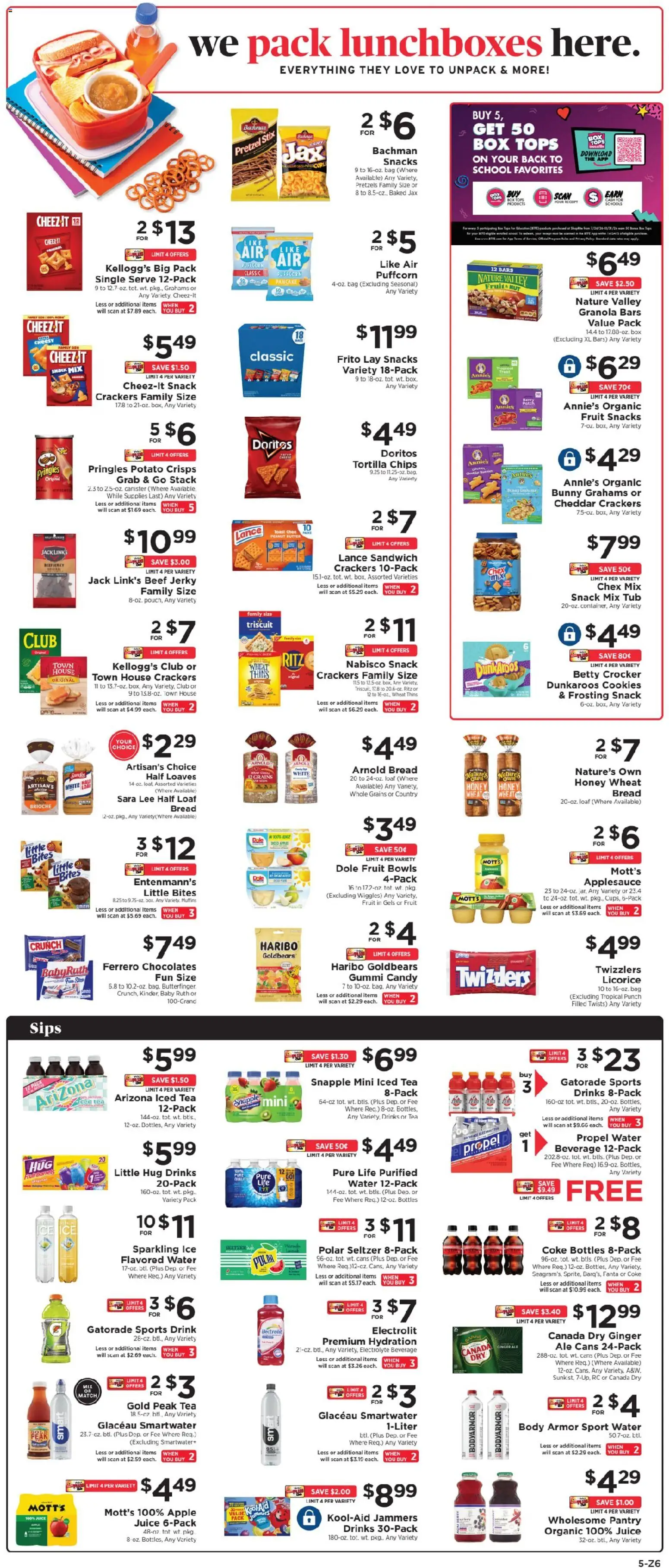 ShopRite Weekly Ad - valid from 08/16/2026 | Page: 6 | Products: Chips, Ice, Bag, Iced tea