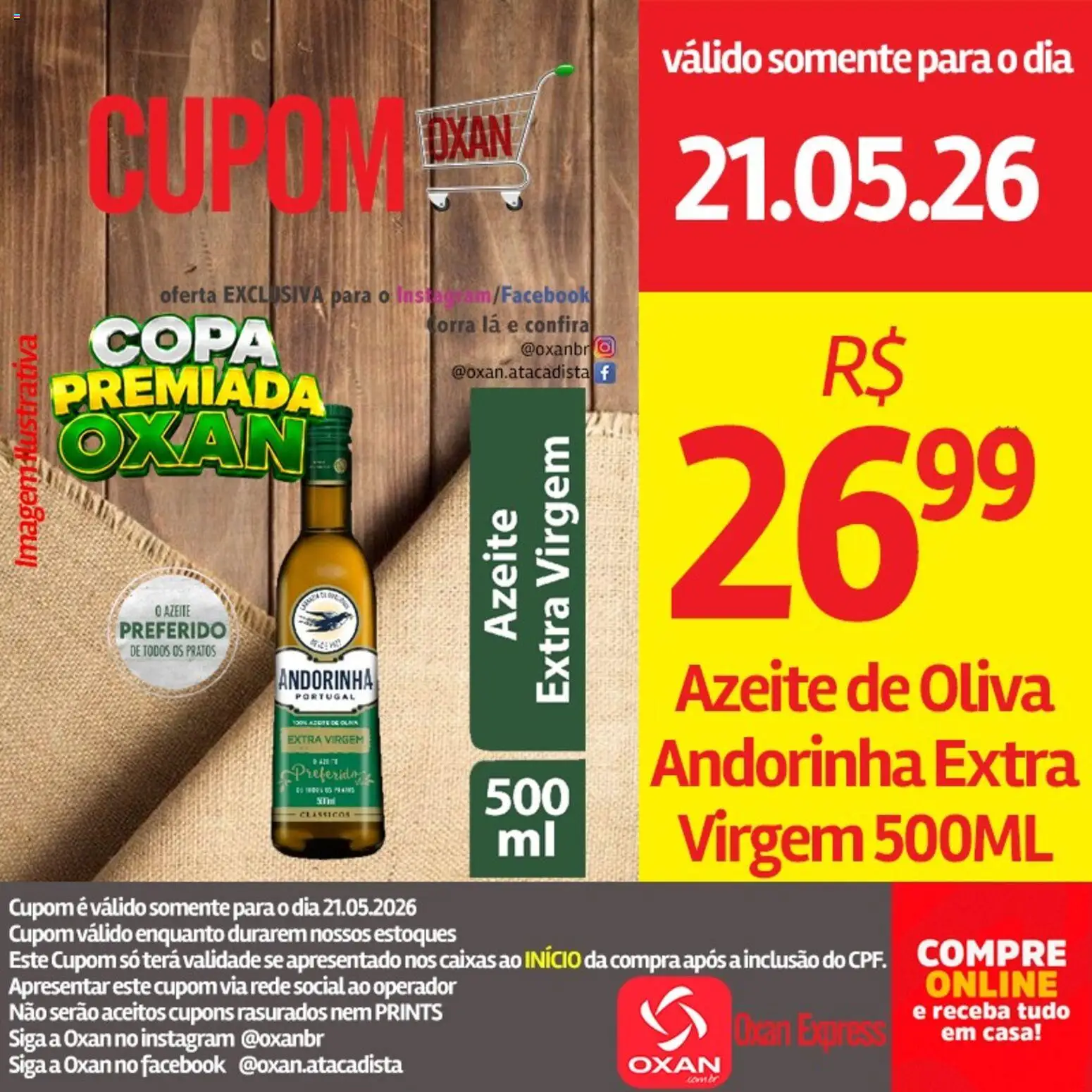 Oxan Atacadista Folheto - válido de 21.05.2026 | Página: 4 | Produtos: Copa, Azeite
