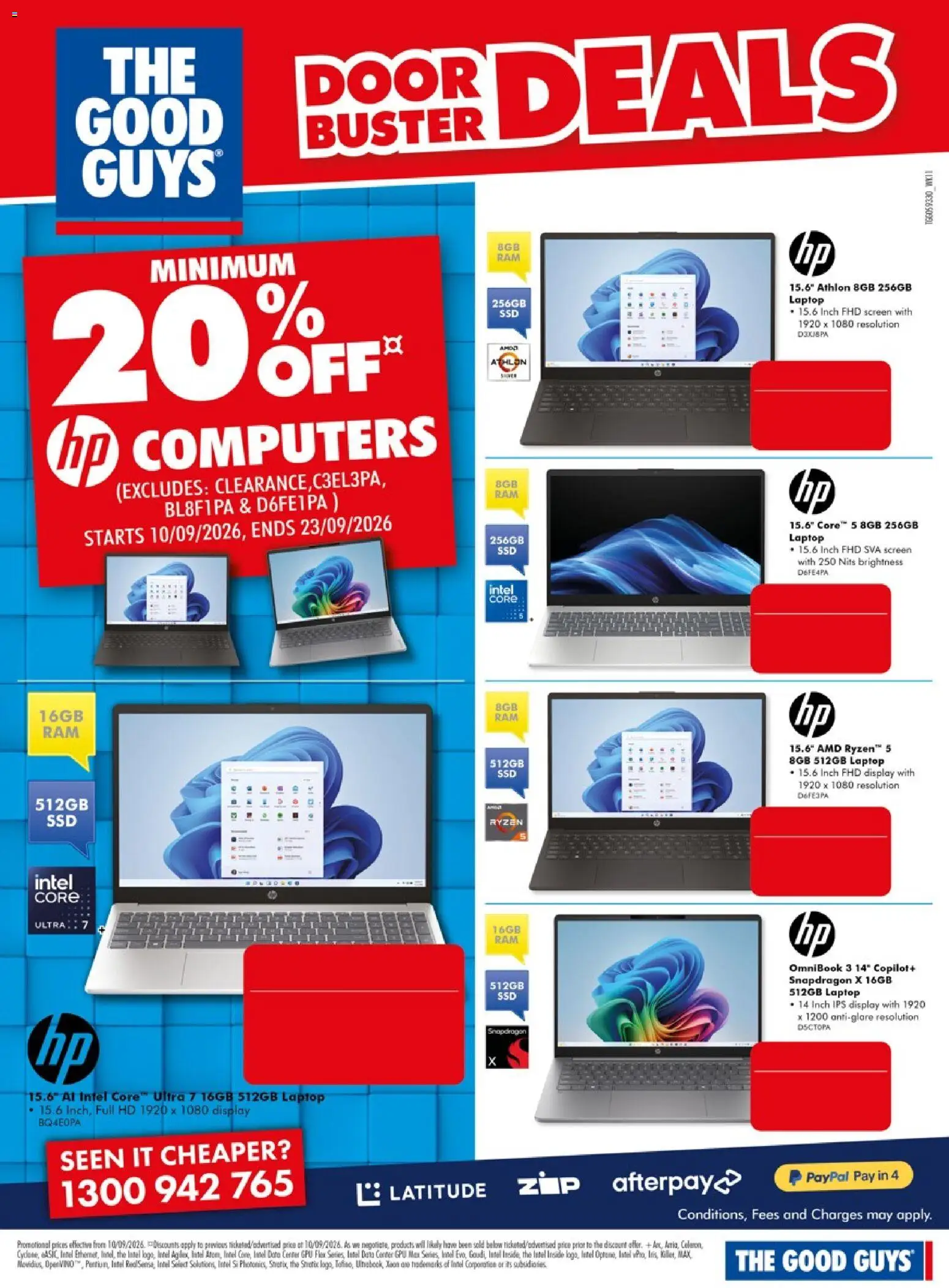 The Good Guys catalogue - valid from 10/09/2026 | Page: 15 | Products: Door, Laptop, Screen