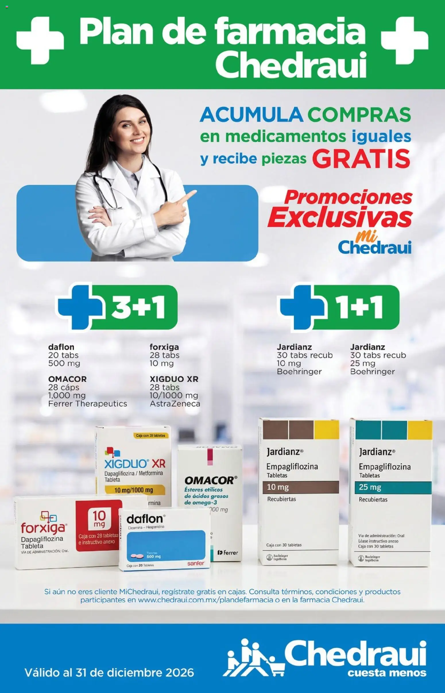 Nuevas ofertas de Chedraui válidas en toda la República Mexicana desde el 29/10/2026. ¡Encuentra las mejores ofertas en Chedraui folleto Farmacia! | Página: 1