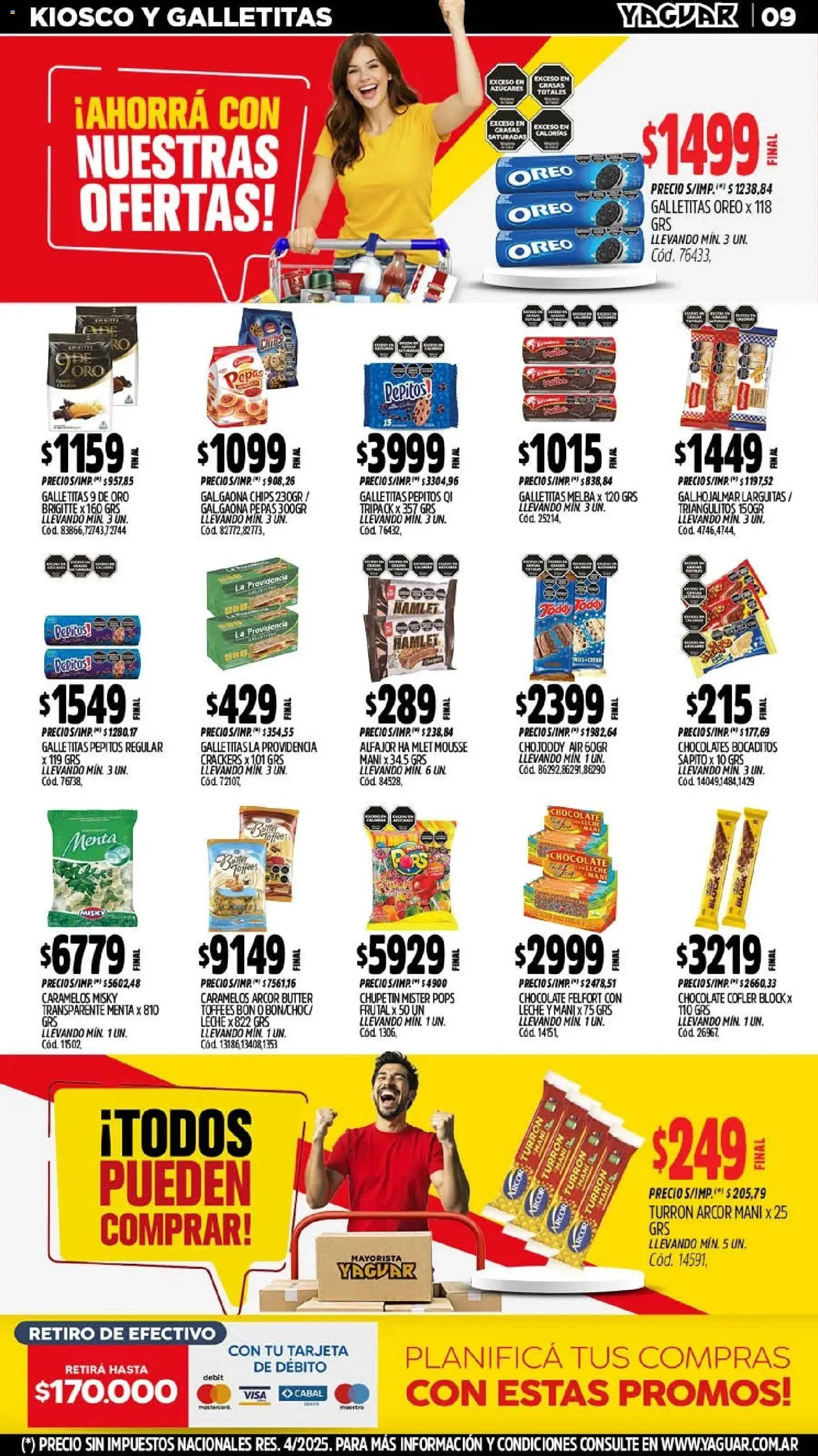 Yaguar catálogo │ válido desde el 11.05.2026 | Página: 10 | Productos: Leche, Chocolate, Alfajor, Turrón