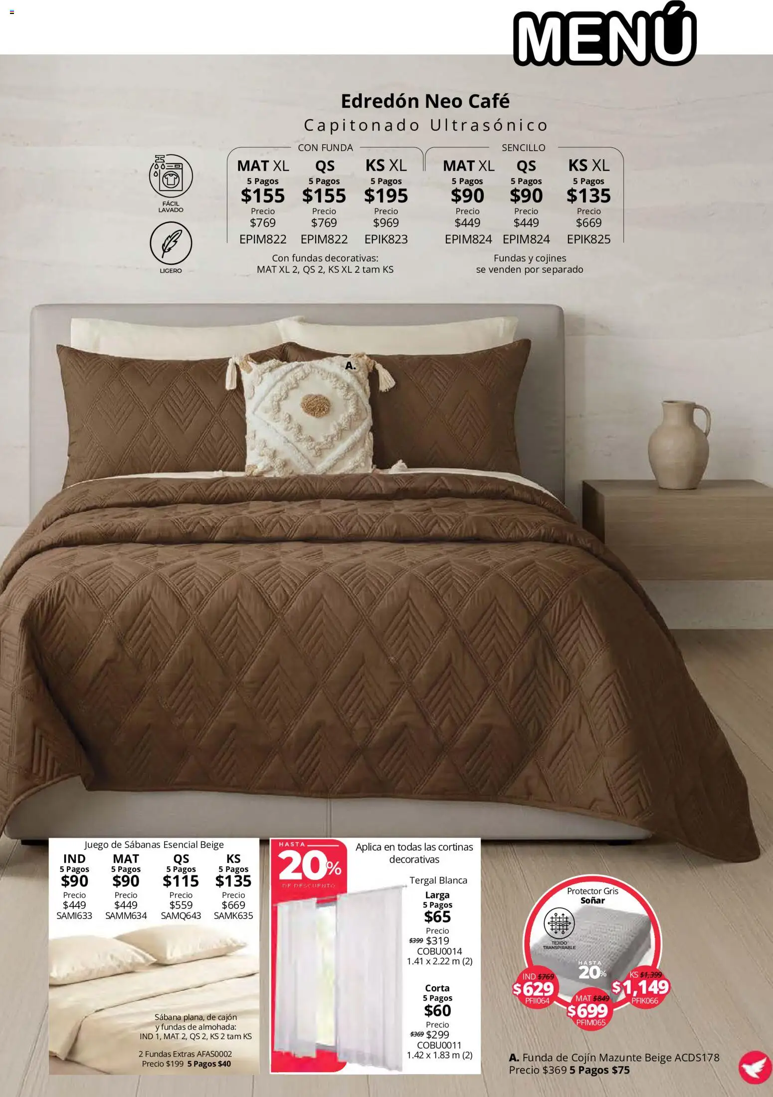 Nuevas ofertas de Colchas Concord válidas en toda la República Mexicana desde el 15/10/2026. ¡Encuentra las mejores ofertas en Colchas Concord catálogo! | Página: 49