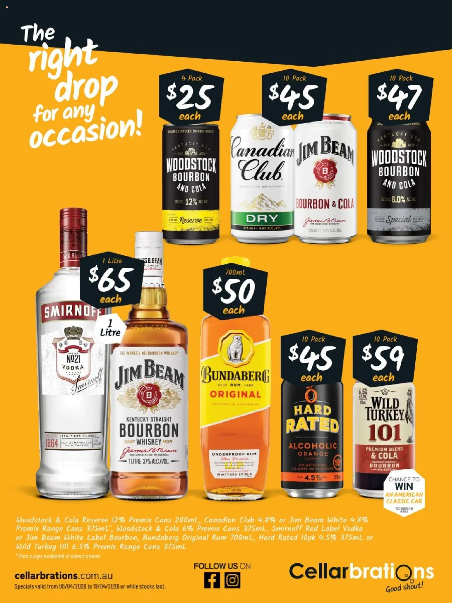 Cellarbrations catalogue - valid from 06.04.2026 | Page: 3 | Products: Vodka, Whiskey, Rum, Sugar