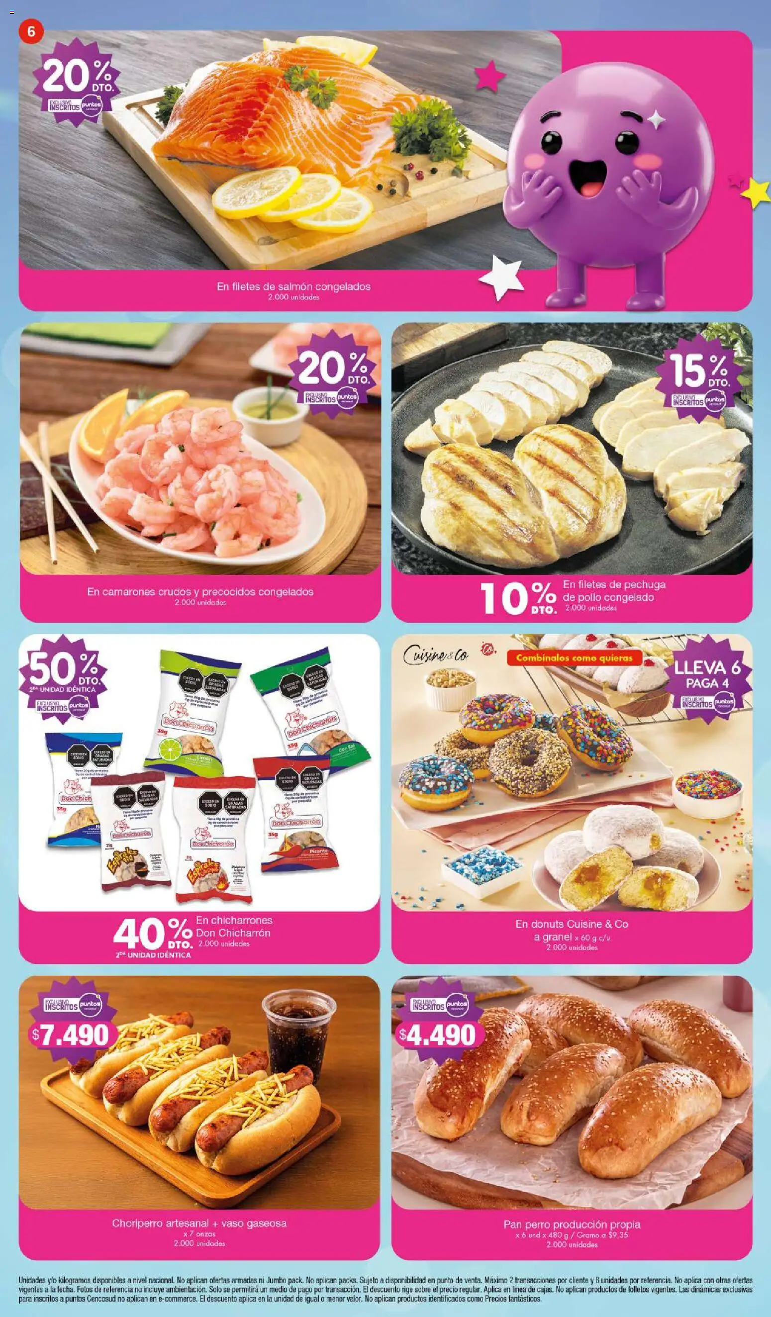 Jumbo revista - valida desde el 27/08/2026 | Página: 6 | Productos: Vaso, Pollo, Salmón, Pan