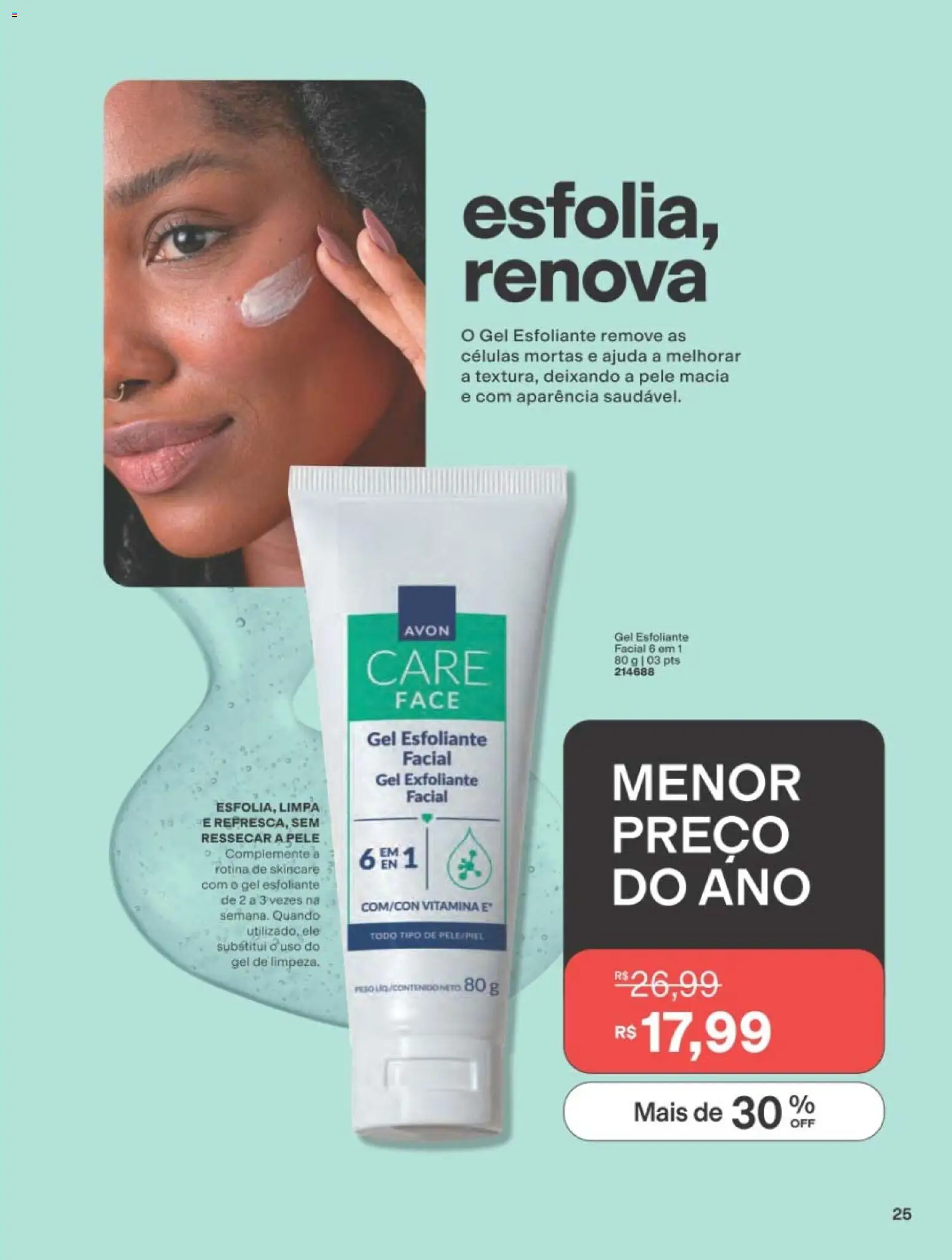 Avon Folheto - válido de 01/09/2026 | Página: 25 | Produtos: Esfoliante facial