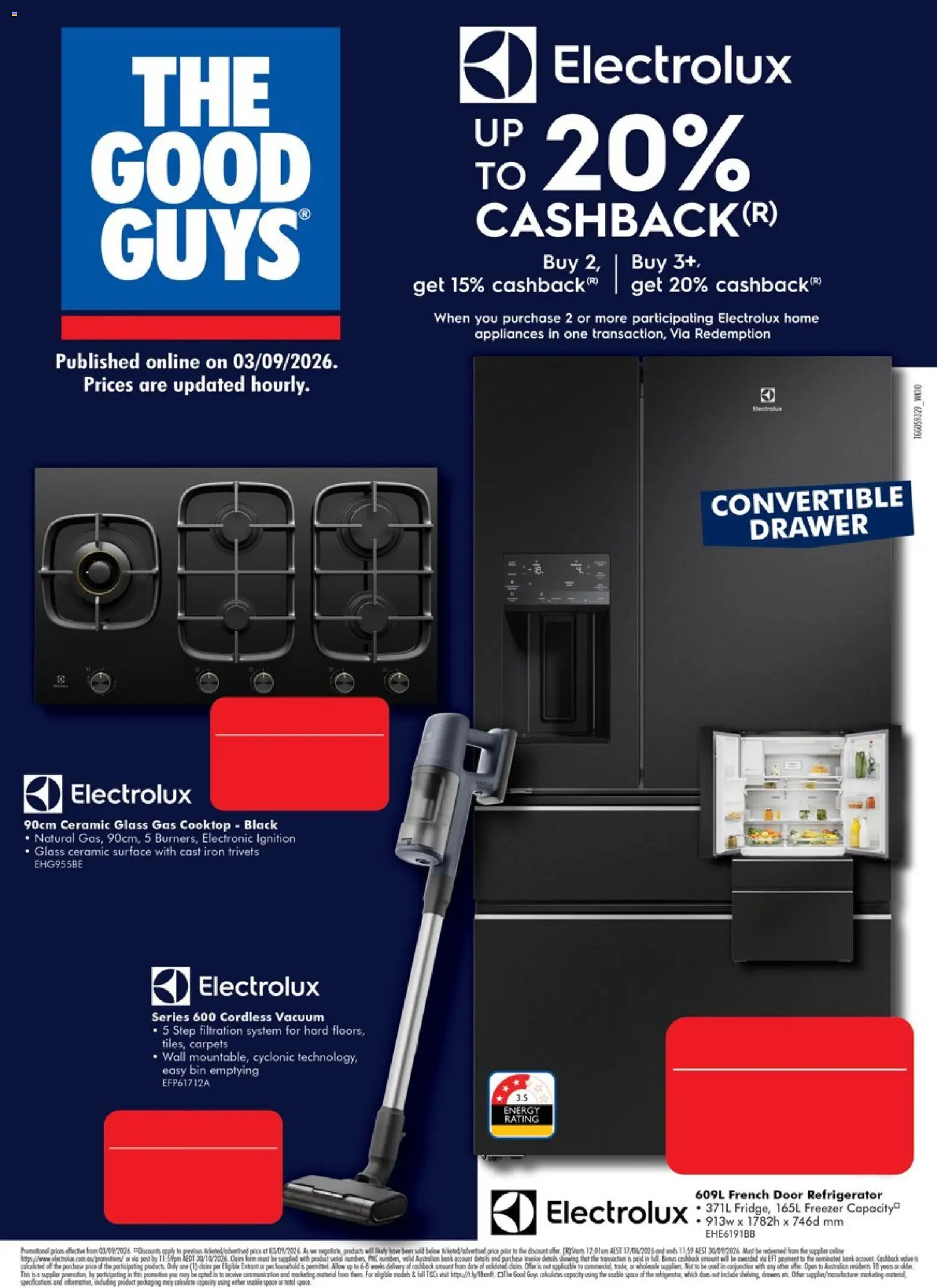 The Good Guys catalogue - valid from 03/09/2026 | Page: 2 | Products: Household, Freezer, Cooktop, Iron