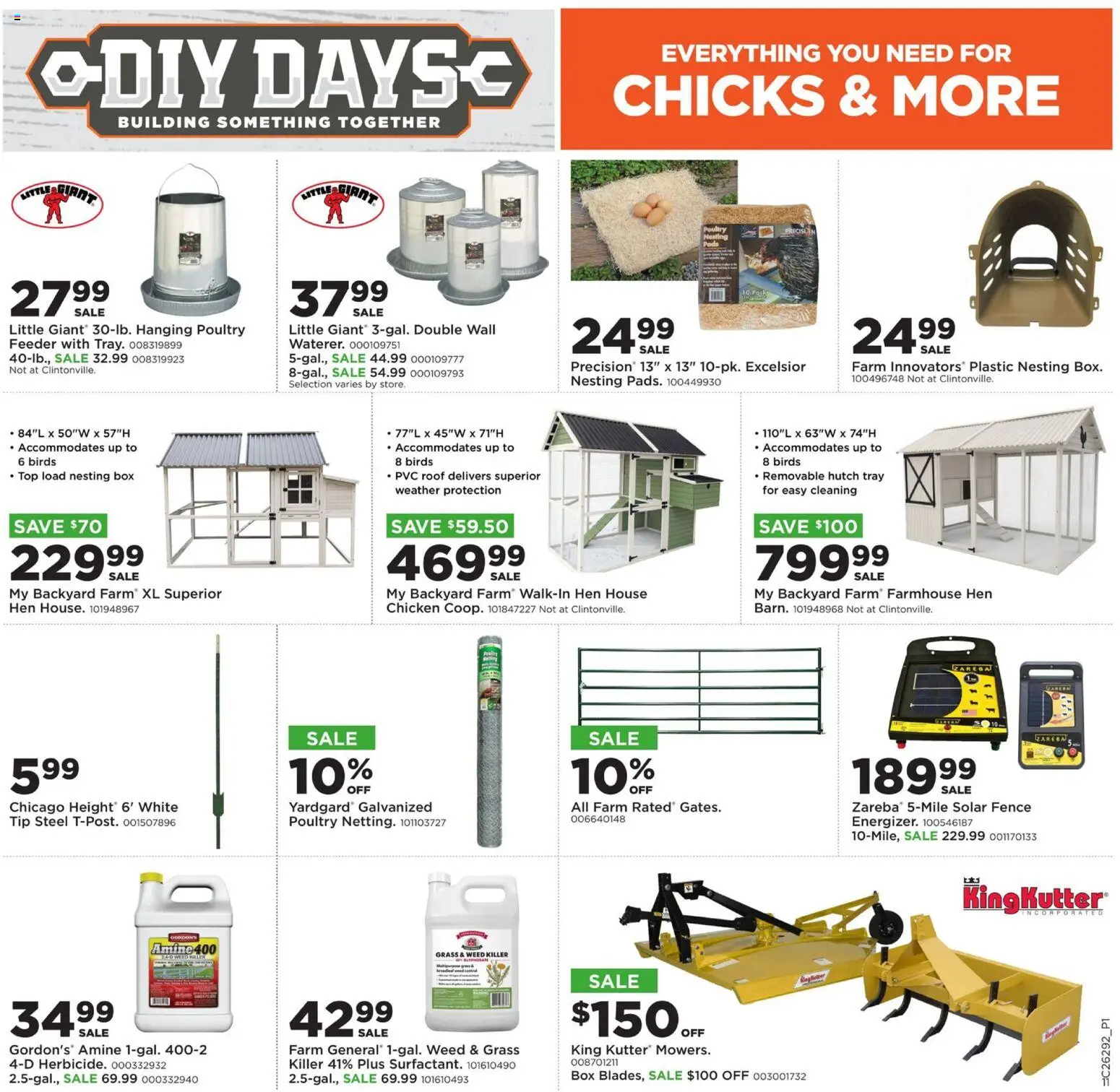 Mills Fleet Farm DIY Days - valid from 07/13/2026 | Page: 11 | Products: Box, Poultry