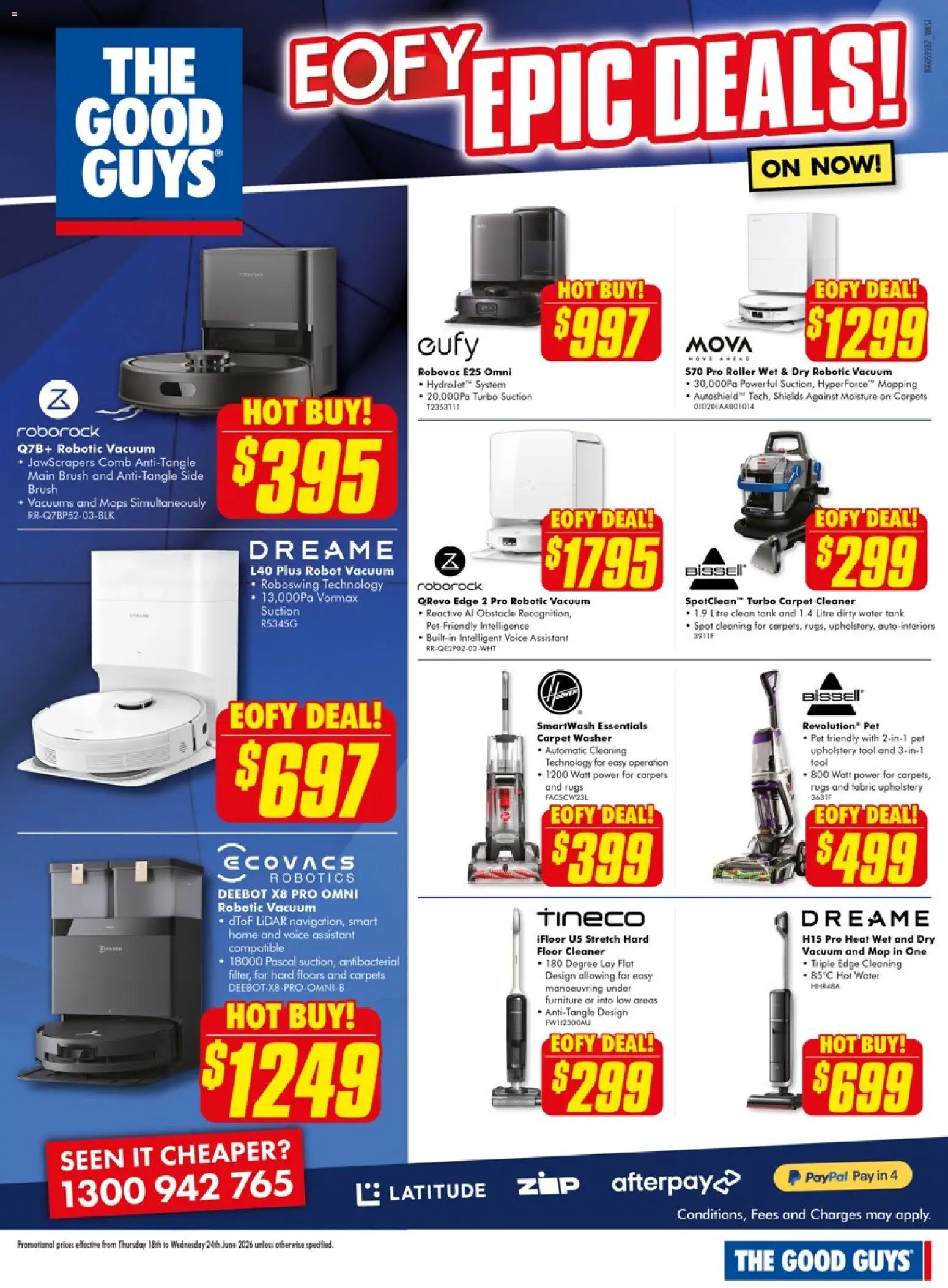 The Good Guys catalogue - valid from 18.06.2026 | Page: 11 | Products: Brush, Cleaner, Water, Rugs