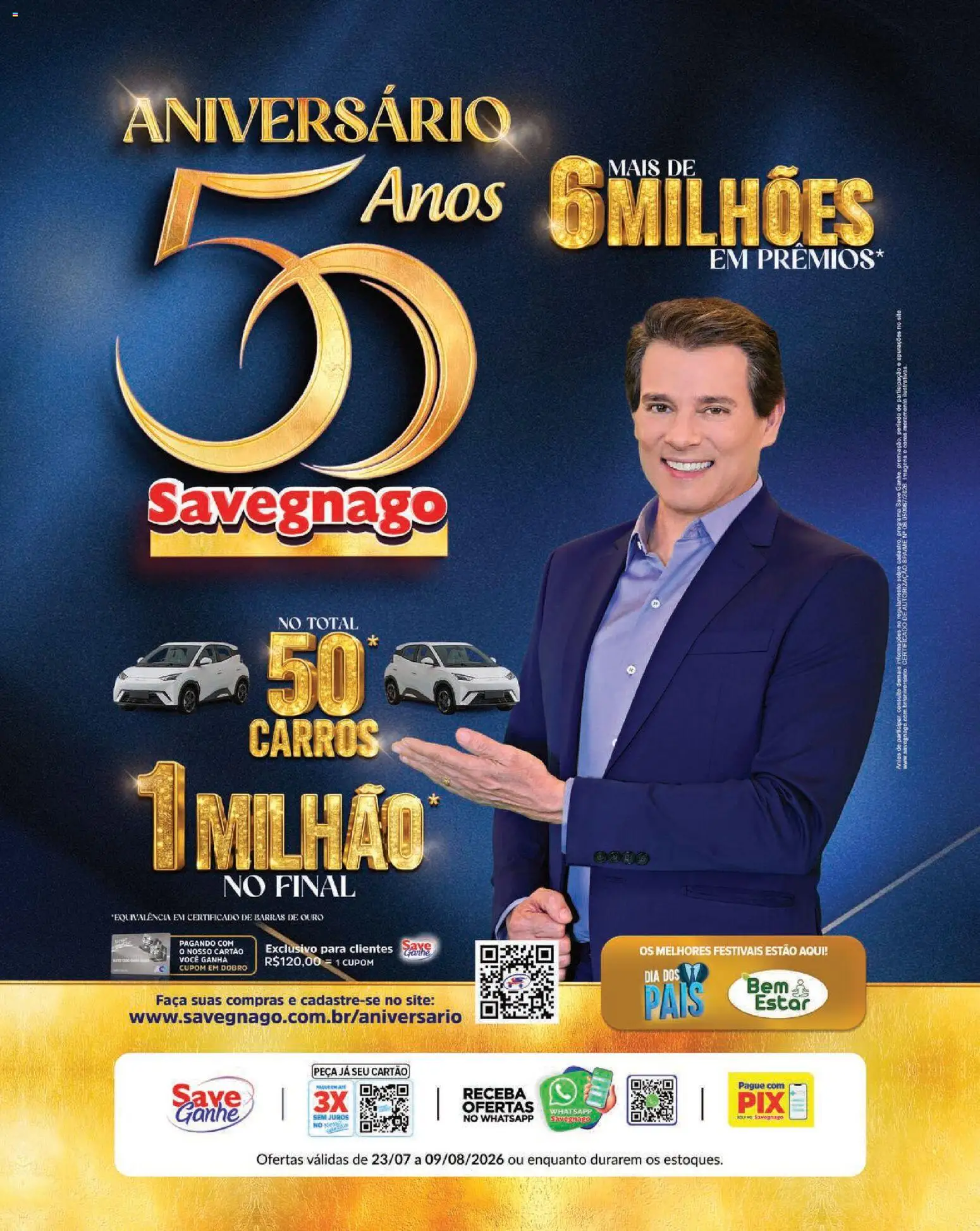 Savegnago ofertas Aniversário de 23/07/2026 catalogue cover