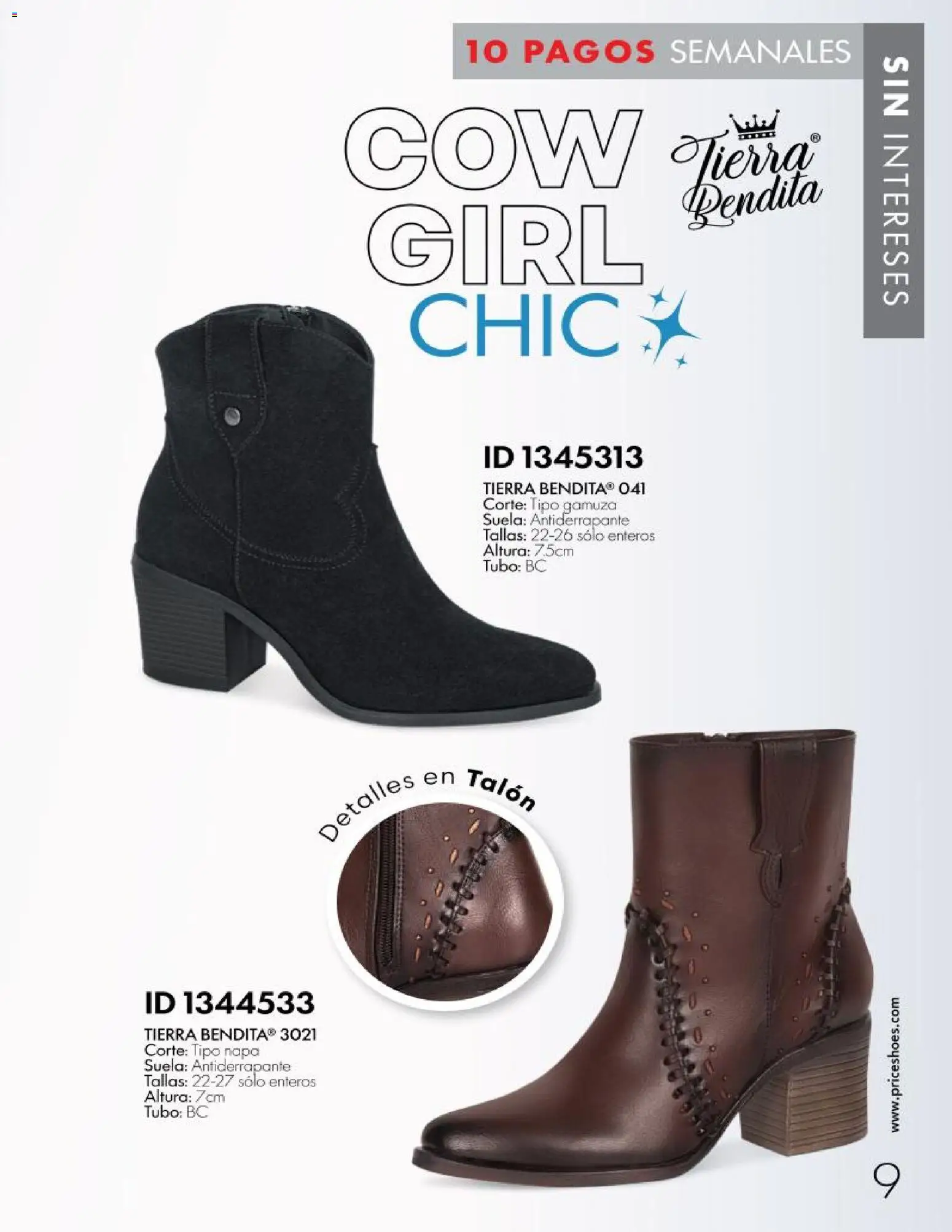 Nuevas ofertas de Price Shoes válidas en toda la República Mexicana desde el 28/10/2026. ¡Encuentra las mejores ofertas en Price Shoes catálogo 10 pagos sin intereses! | Página: 9
