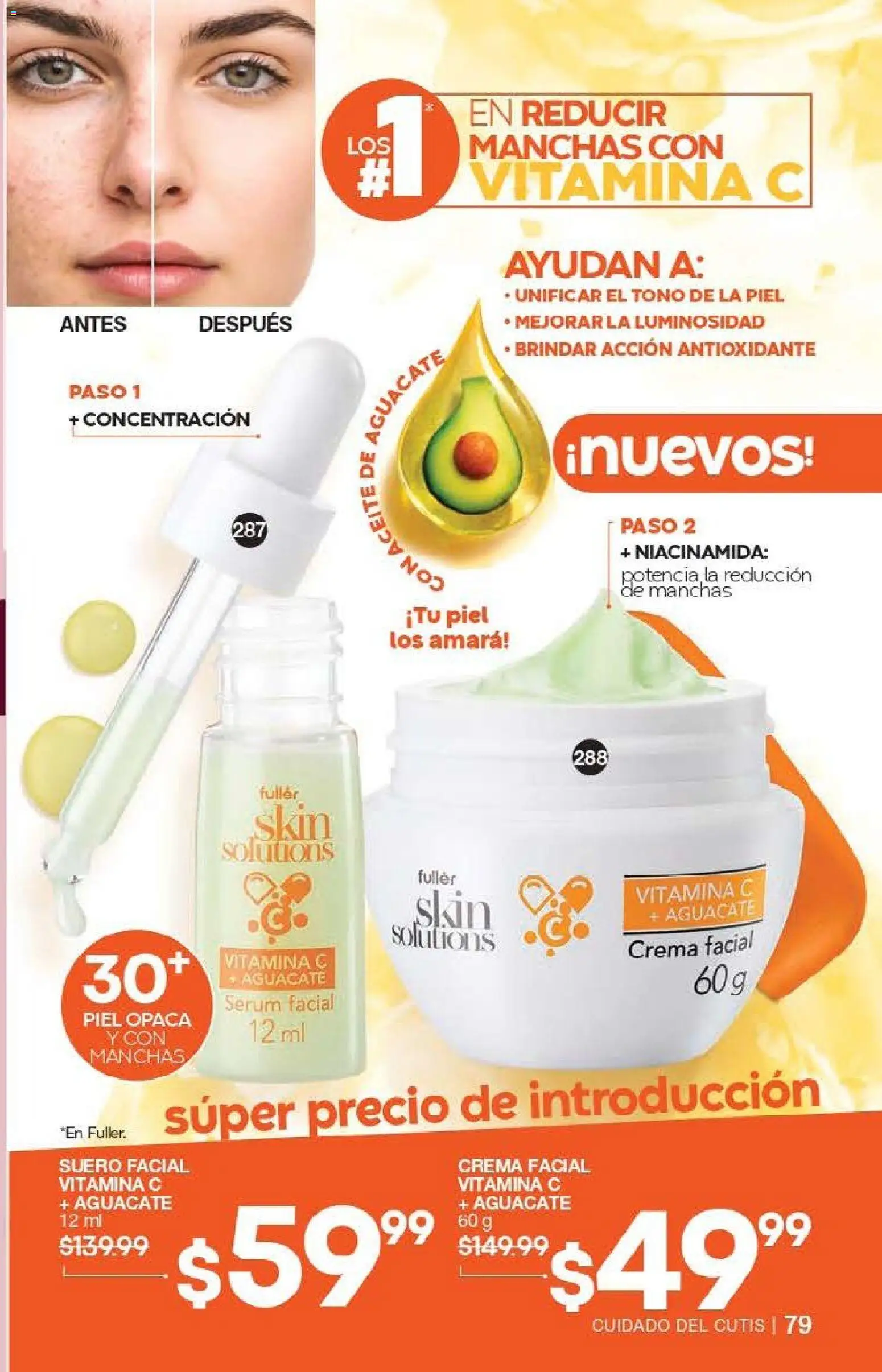 Nuevas ofertas de Fuller válidas en toda la República Mexicana desde el 13.05.2026. ¡Encuentra las mejores ofertas en Fuller campaña 3 2026! | Página: 77 | Productos: Serum, Crema, Aguacate