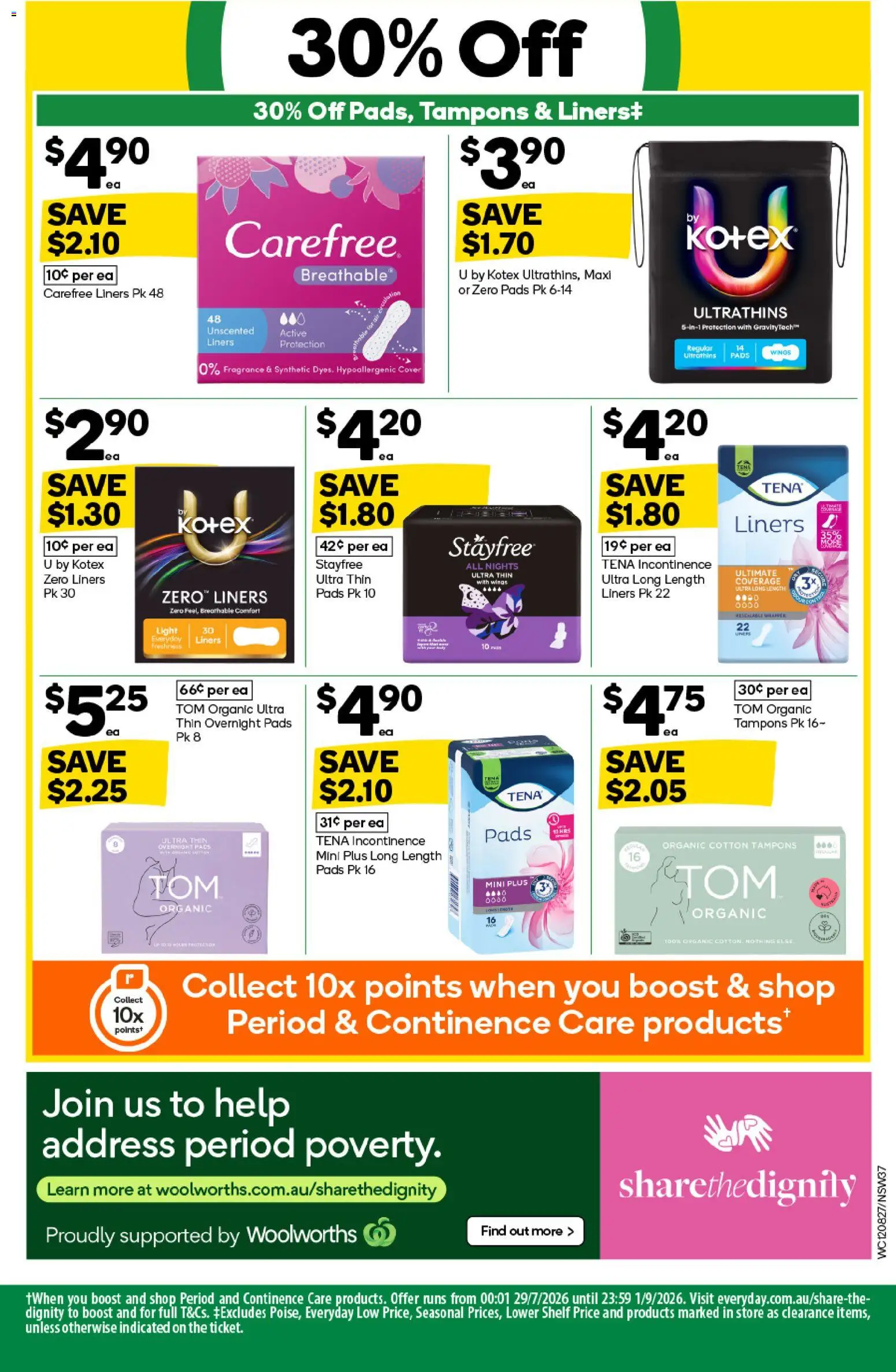 Woolworths catalogue - valid from 12/08/2026 | Page: 37 | Products: Shelf, Fragrance, Light, Tampons