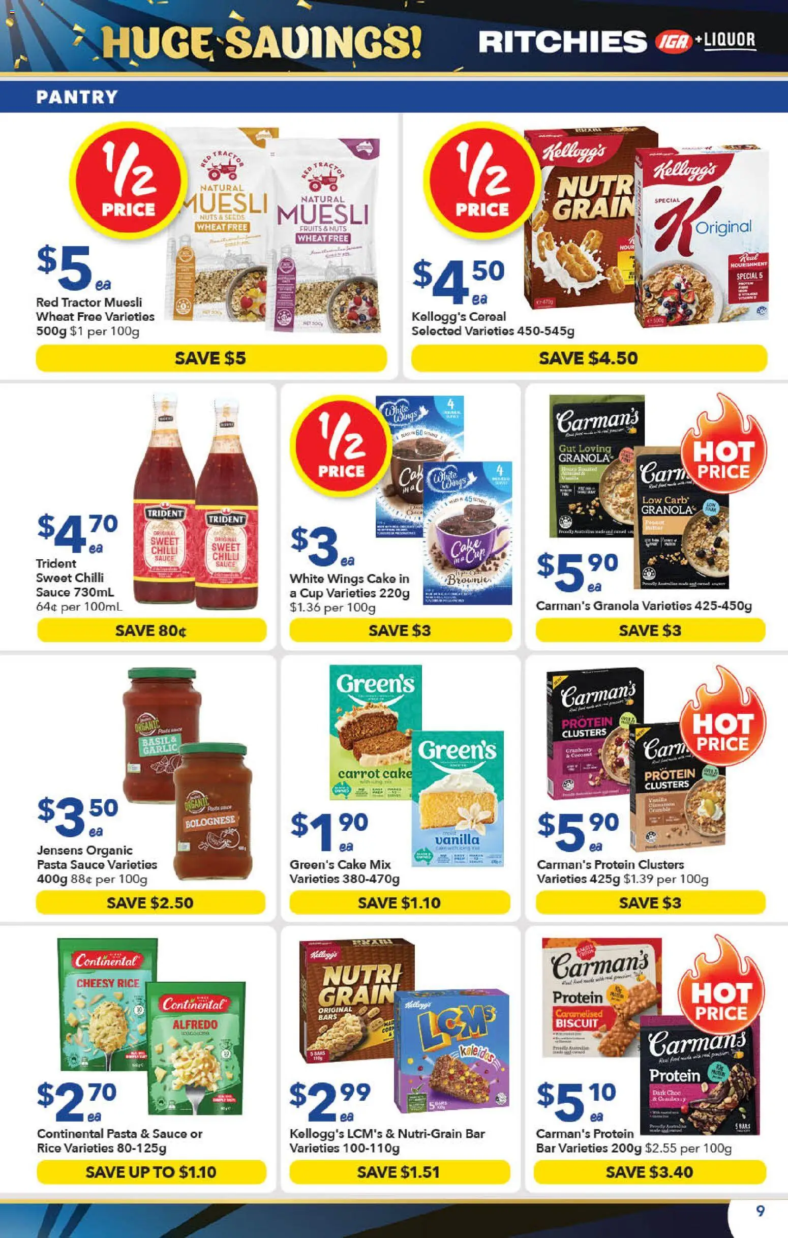 Ritchies catalogue - valid from 23/09/2026 | Page: 9 | Products: Granola, Nuts, Sauce, Coconut