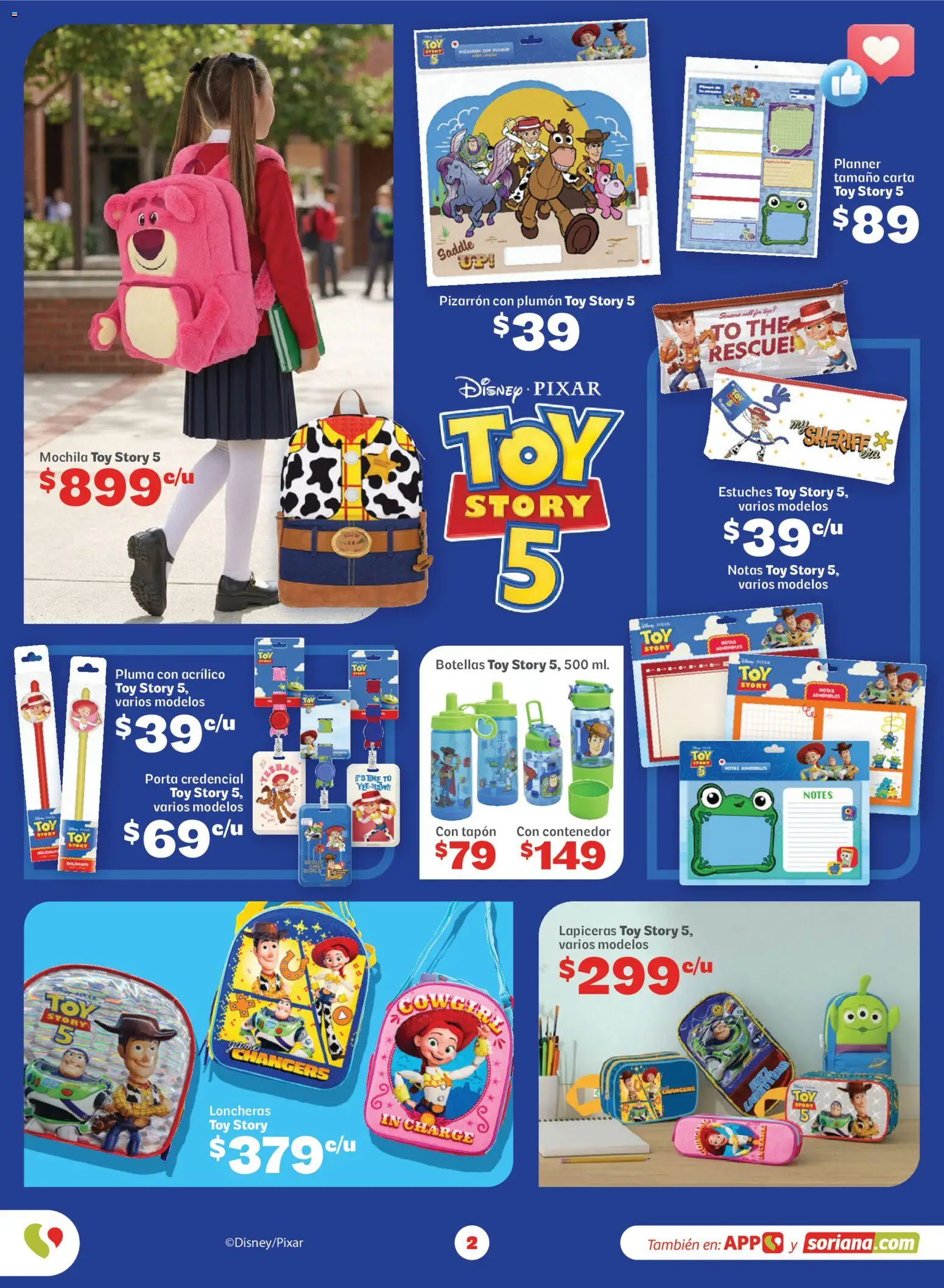 Nuevas ofertas de Soriana válidas en toda la República Mexicana desde el 20/07/2026. ¡Encuentra las mejores ofertas en Soriana Regresa a clases ¡Bien listo! Híper Nacional! | Página: 2 | Productos: Mochila, Pizarrón, Contenedor
