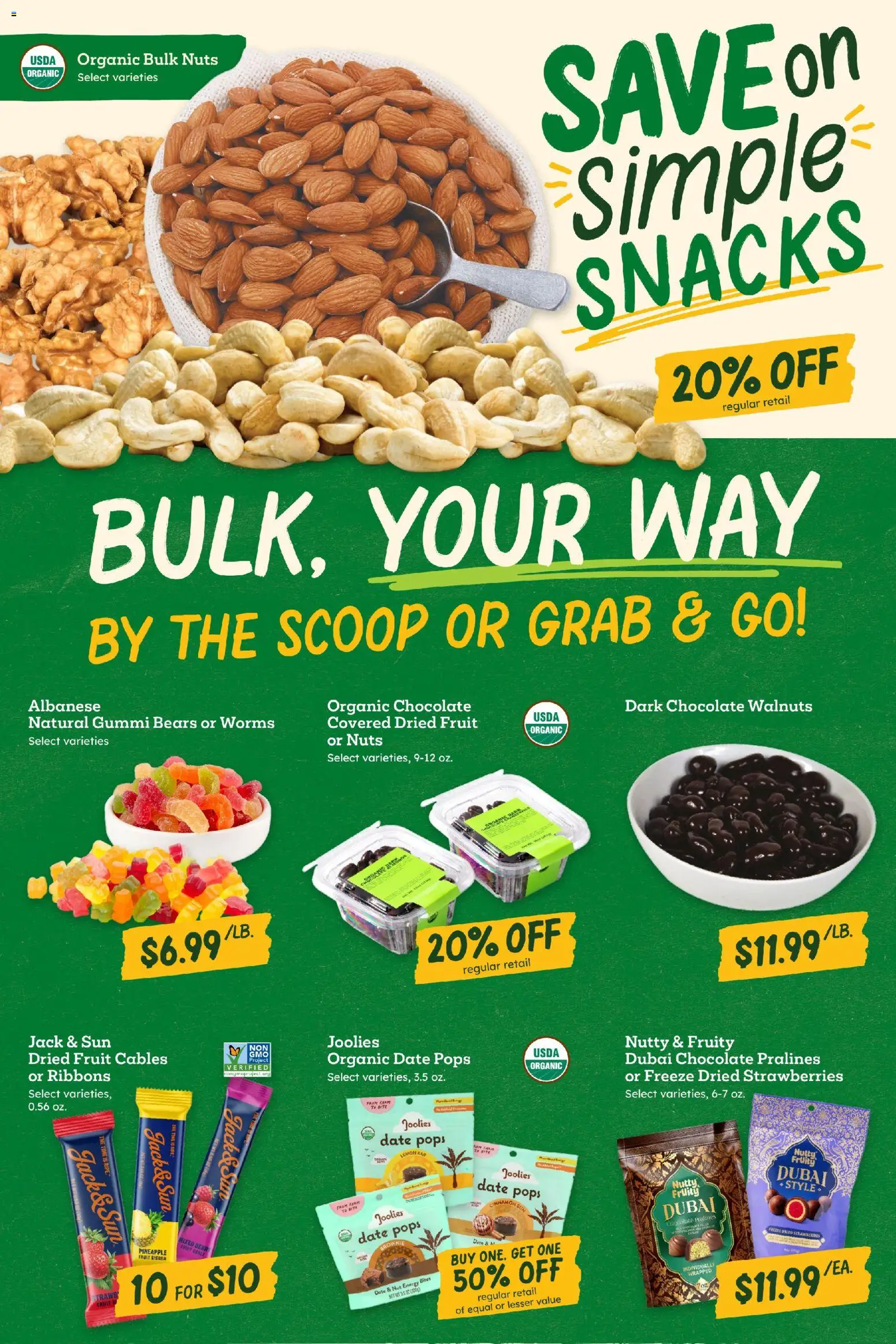 Sprouts Weekly Ad - valid from 08/19/2026 | Page: 9 | Products: Strawberries, Nuts, Lemon, Snacks