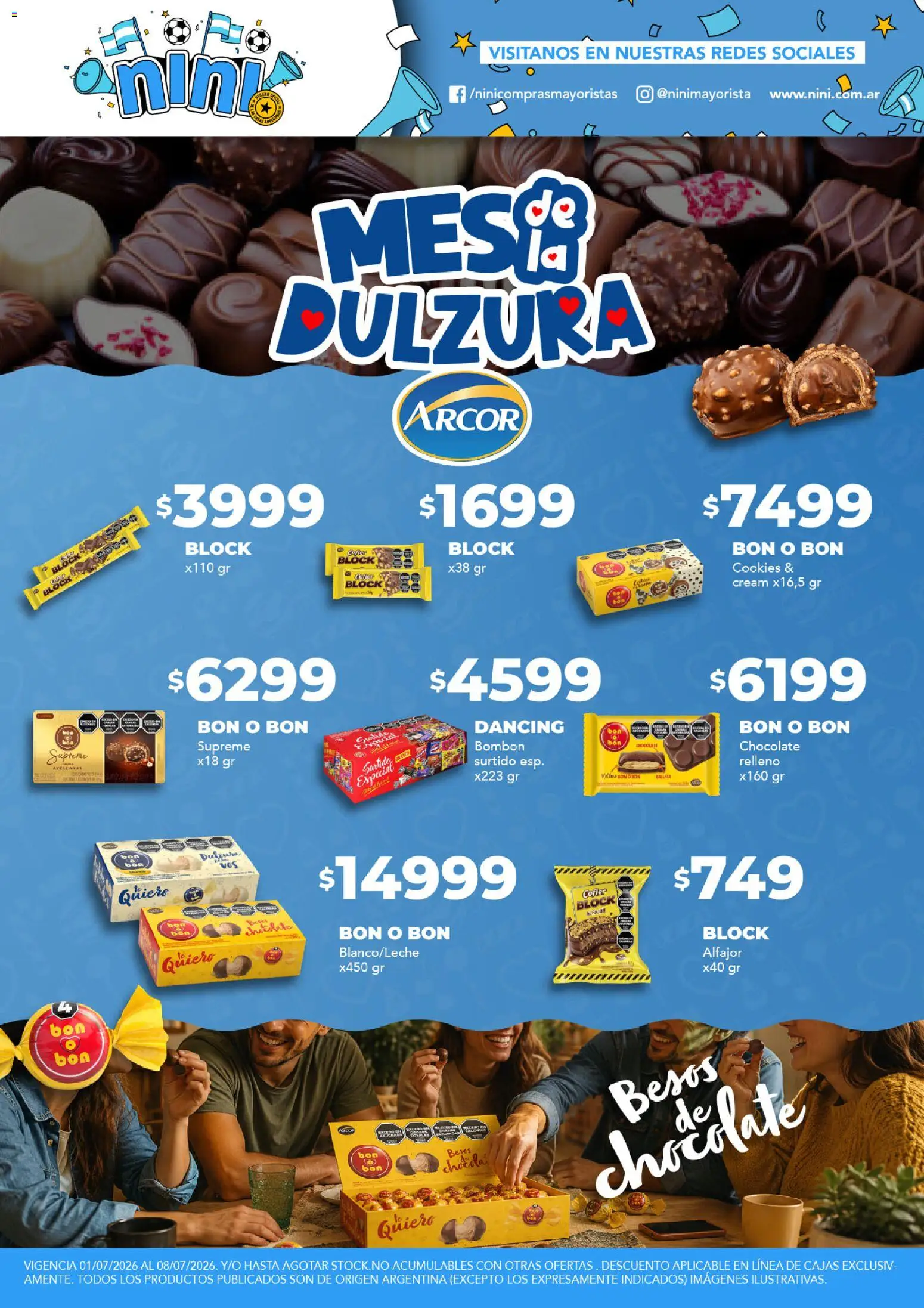 NINI Mayorista ofertas │ válido desde el 01/07/2026 | Página: 2 | Productos: Chocolate, Alfajor