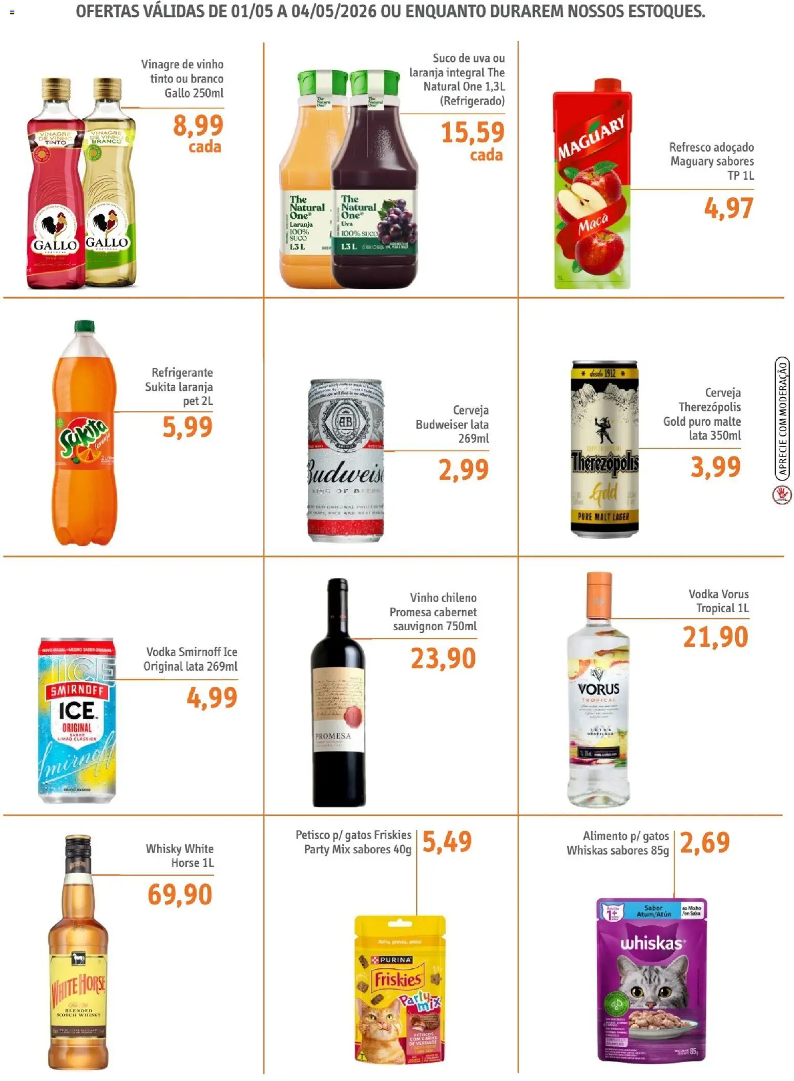 Sonda Folheto - válido de 01.05.2026 | Página: 3 | Produtos: Vinho, Cerveja, Vodka, Refrigerante