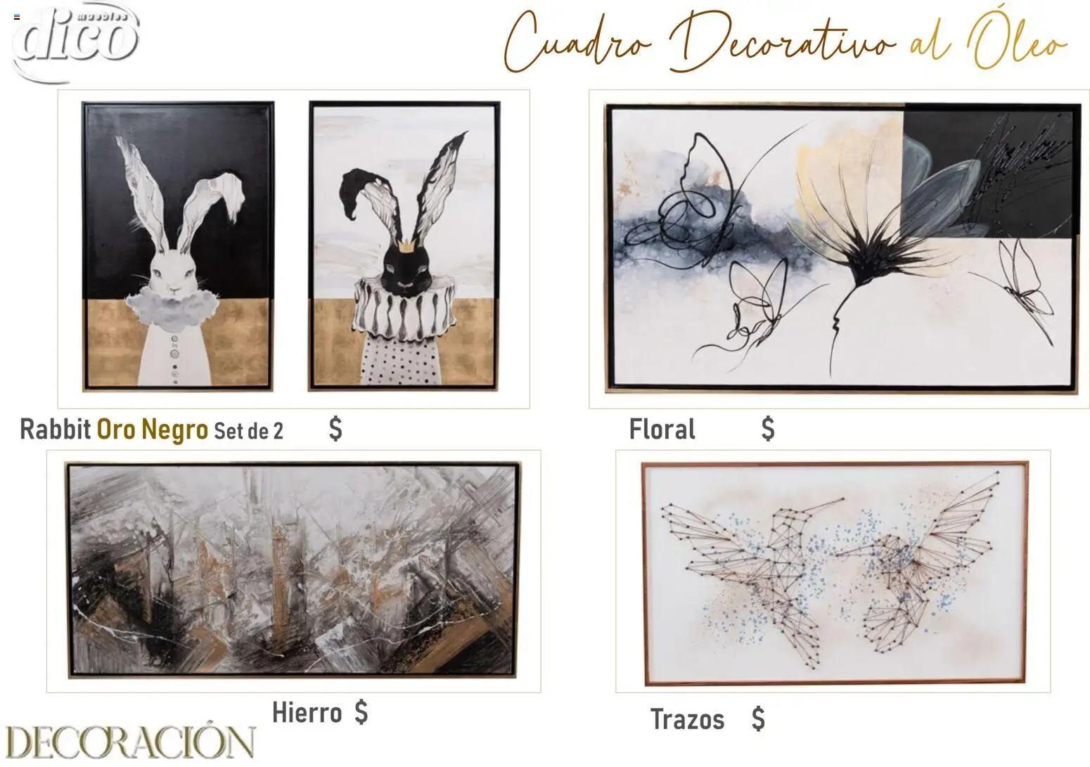 Nuevas ofertas de Muebles Dico válidas en toda la República Mexicana desde el 09/12/2025. ¡Encuentra las mejores ofertas en Muebles Dico catálogo Decoración! | Página: 7 | Productos: Cuadro, Decoración